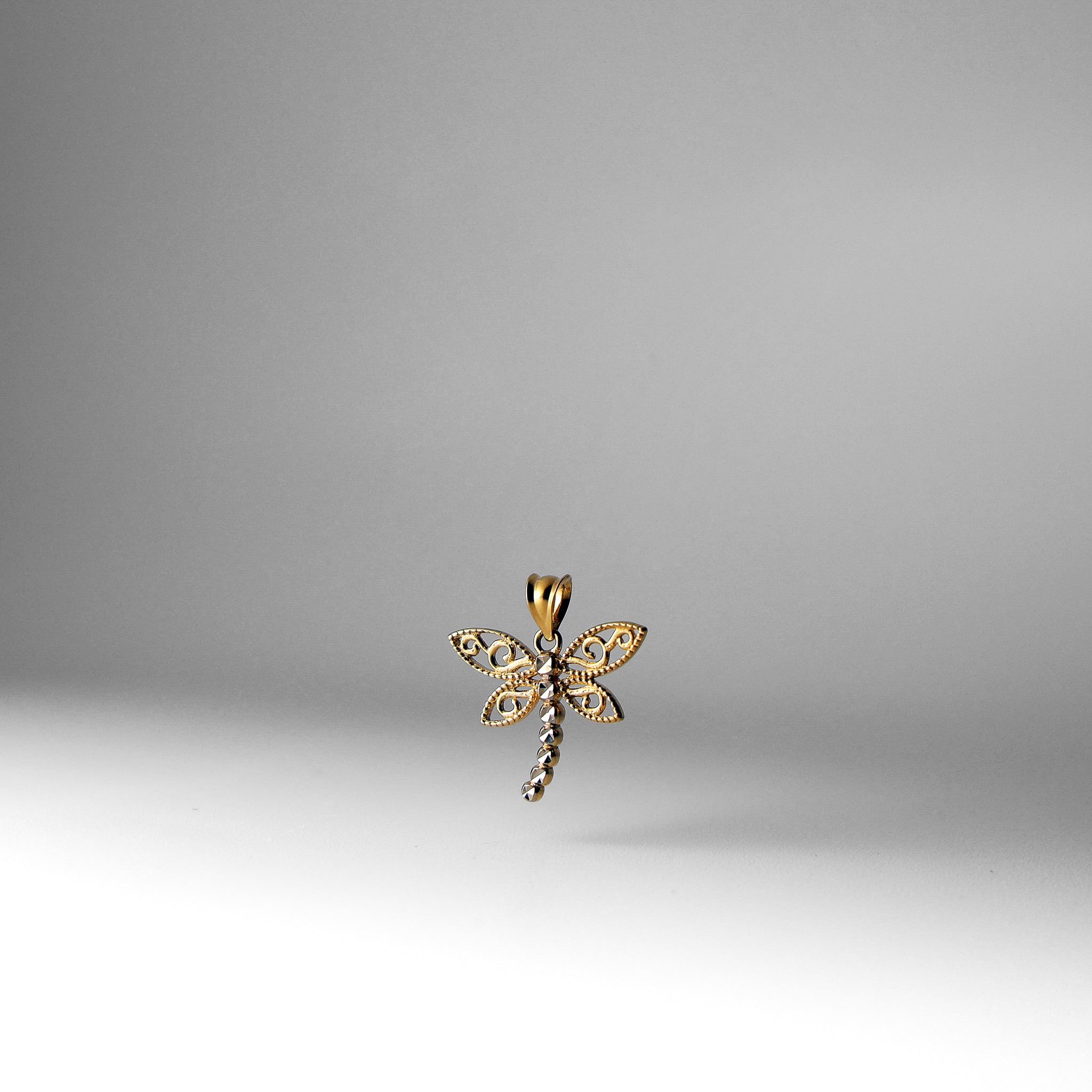 Gold Dragonfly Pendant Model-2359 - Charlie & Co. Jewelry