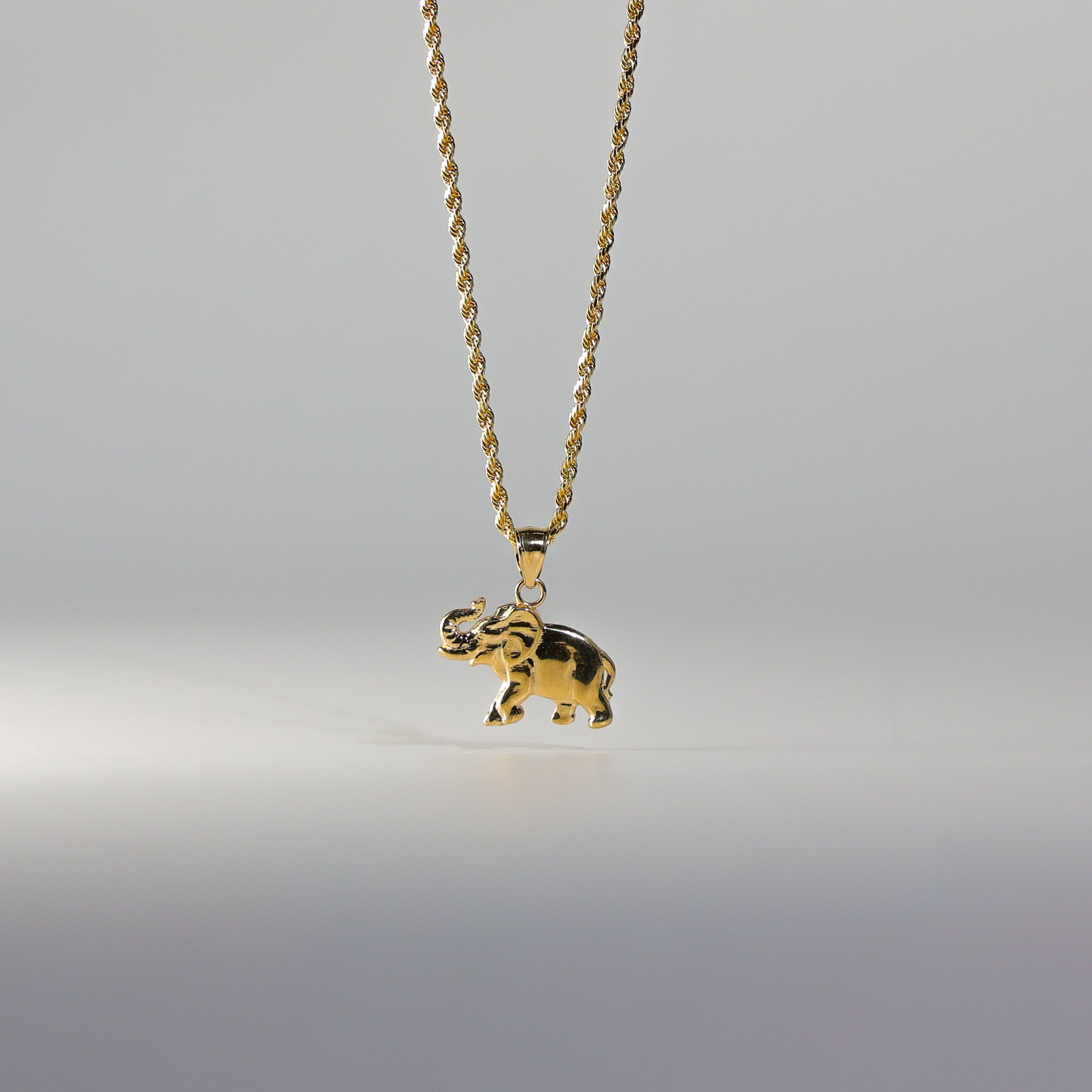 Gold Dainty Elephant Charm Model-1627 - Charlie & Co. Jewelry
