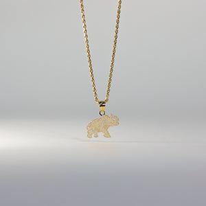Gold Dainty Elephant Charm Model-1627 - Charlie & Co. Jewelry