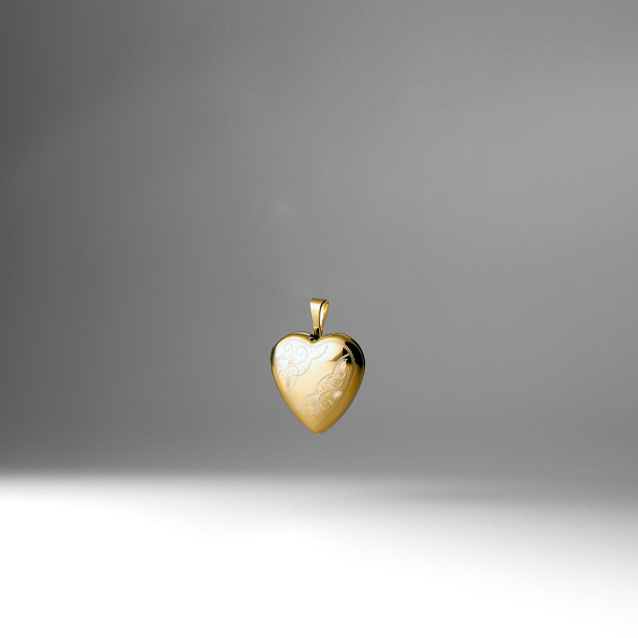 Gold Heart Locket Pendant Model-2038