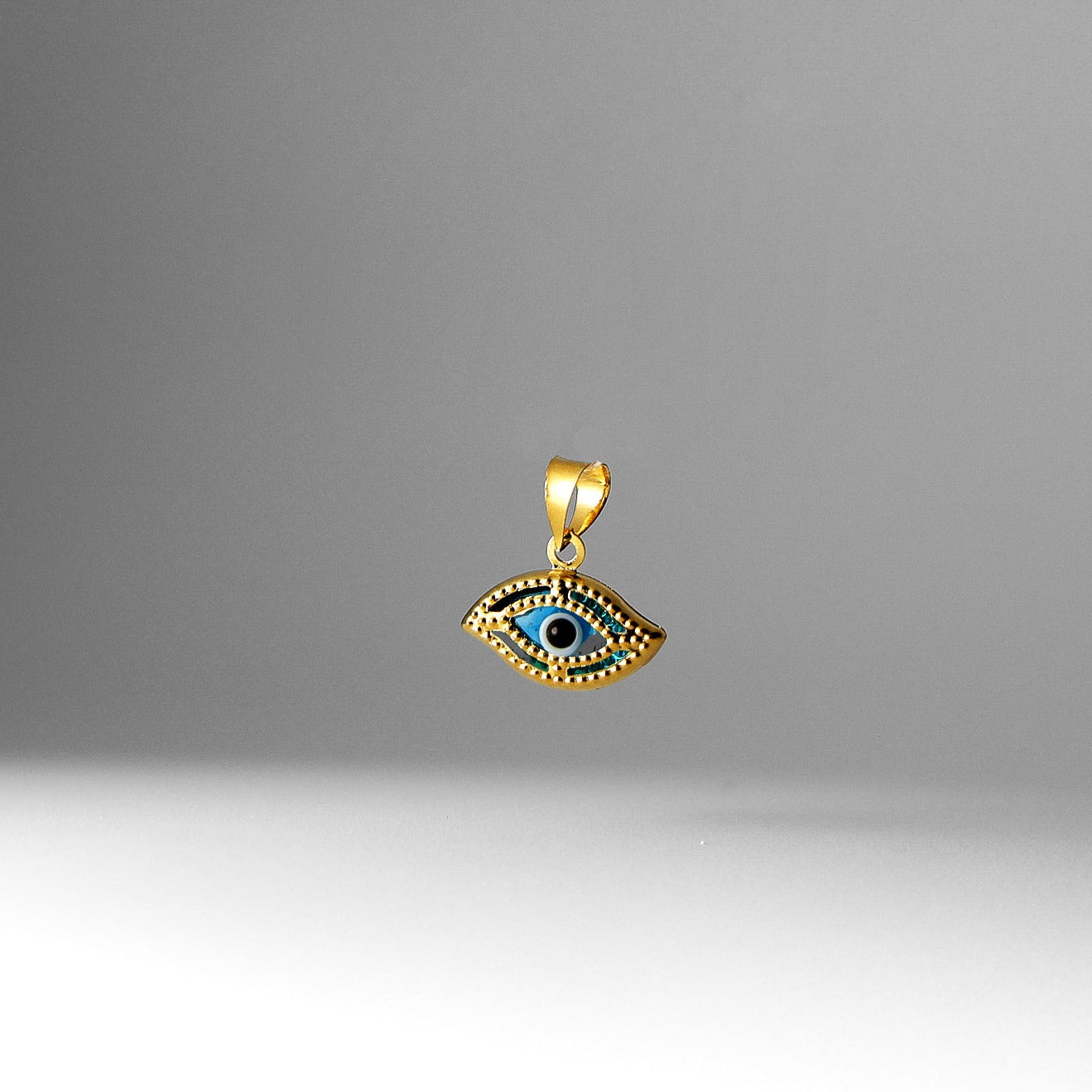 Evil Eye Gold Pendant - Charlie & Co. Jewelry