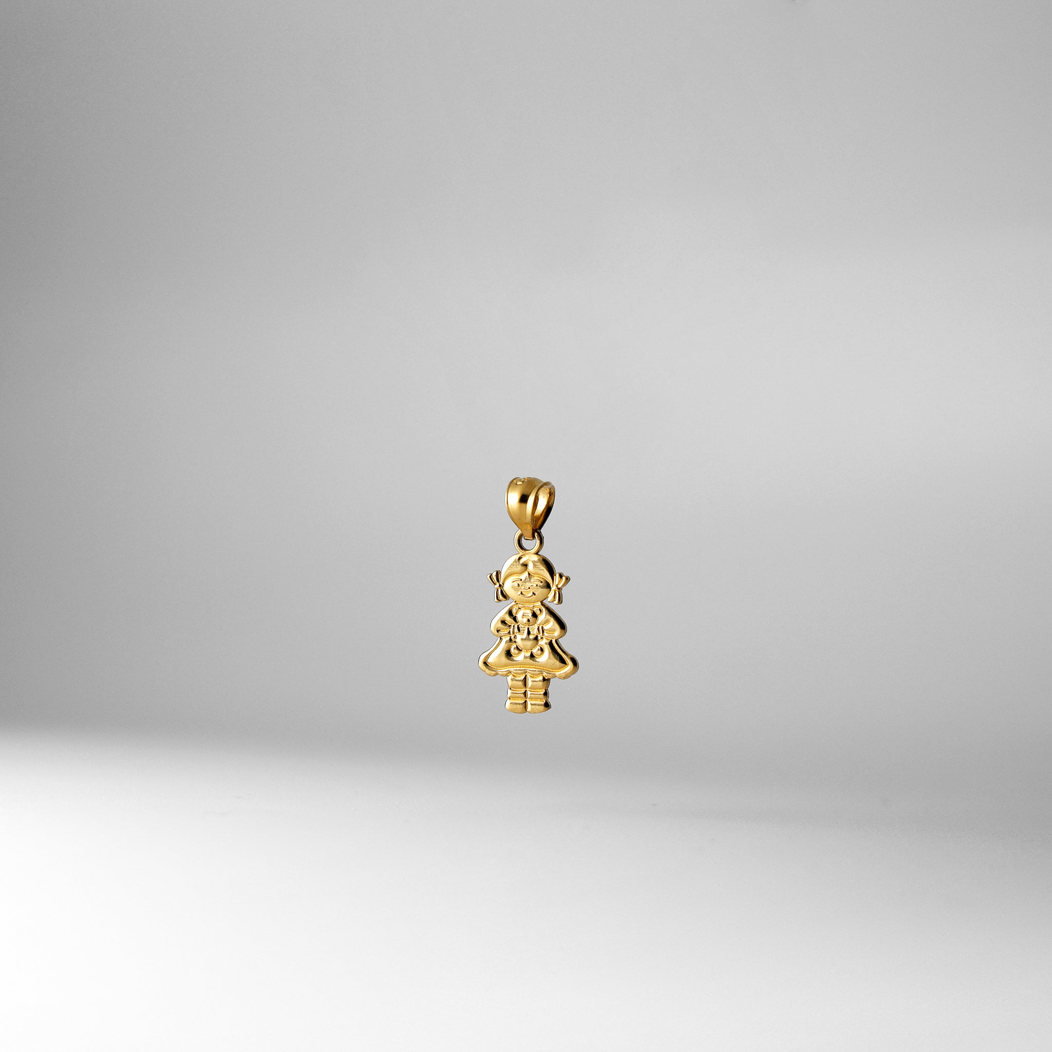 Gold Simple Girl Pendant Model-2016 - Charlie & Co. Jewelry