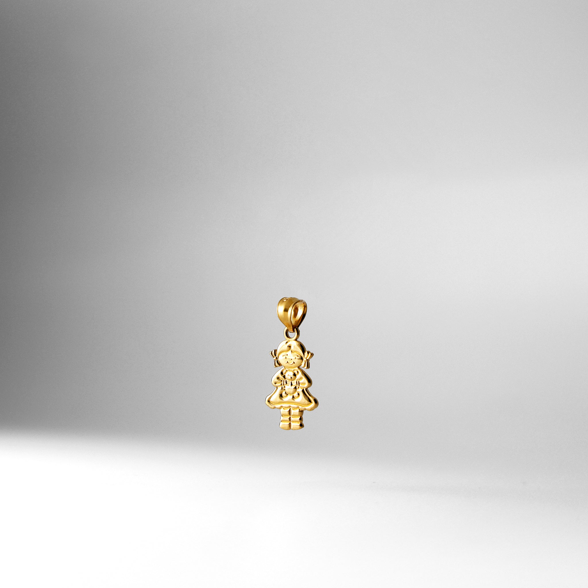 Gold Simple Girl Pendant Model-2016 - Charlie & Co. Jewelry