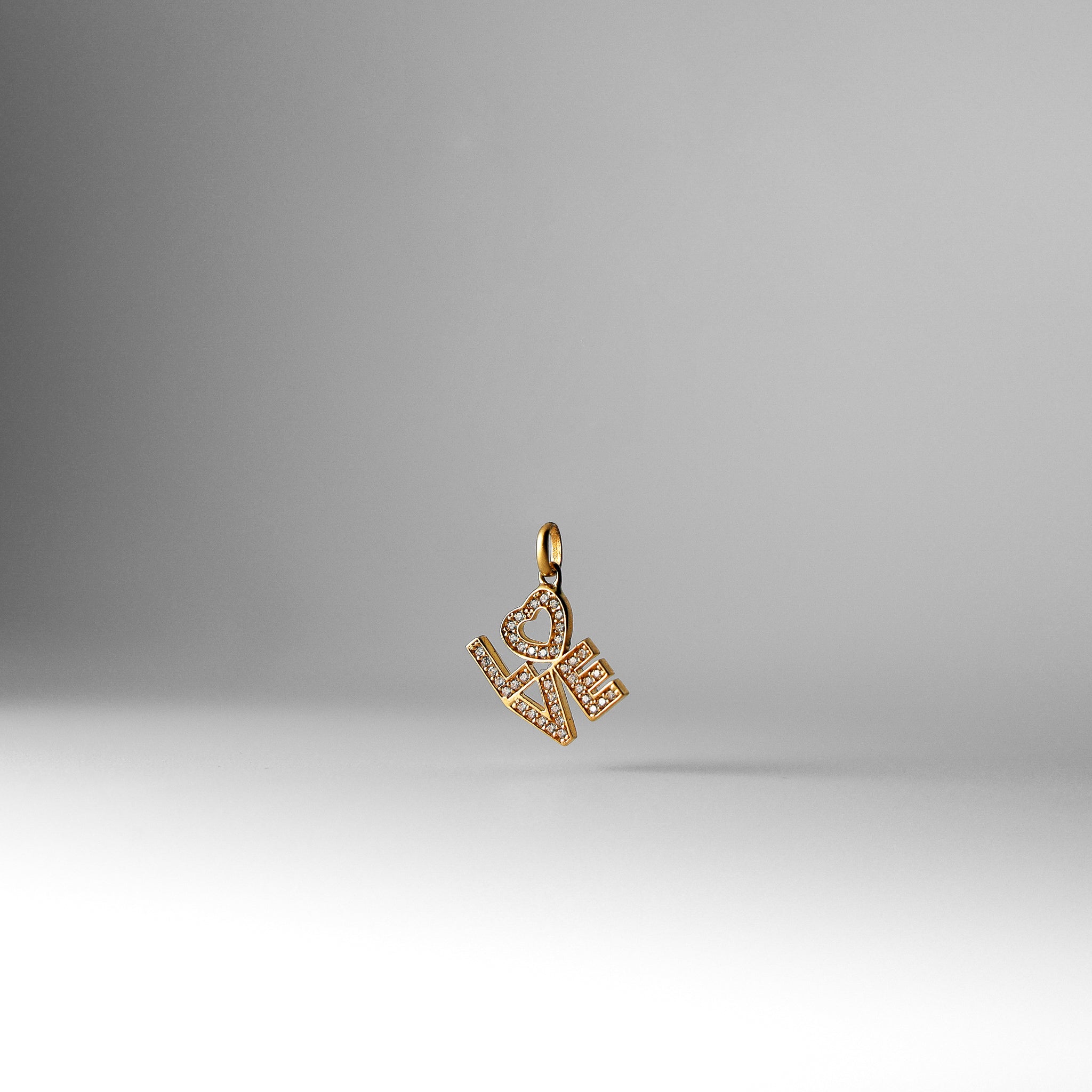 Gold Love Pendant - Charlie & Co. Jewelry