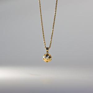 Gold Soccer Ball Pendant Model-1984 - Charlie & Co. Jewelry