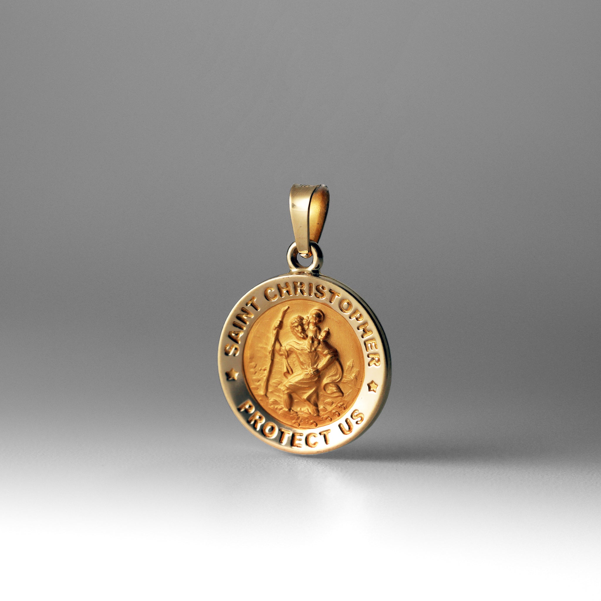 St. Christopher Gold Medal Pendant - Model 1241 - Charlie & Co. Jewelry