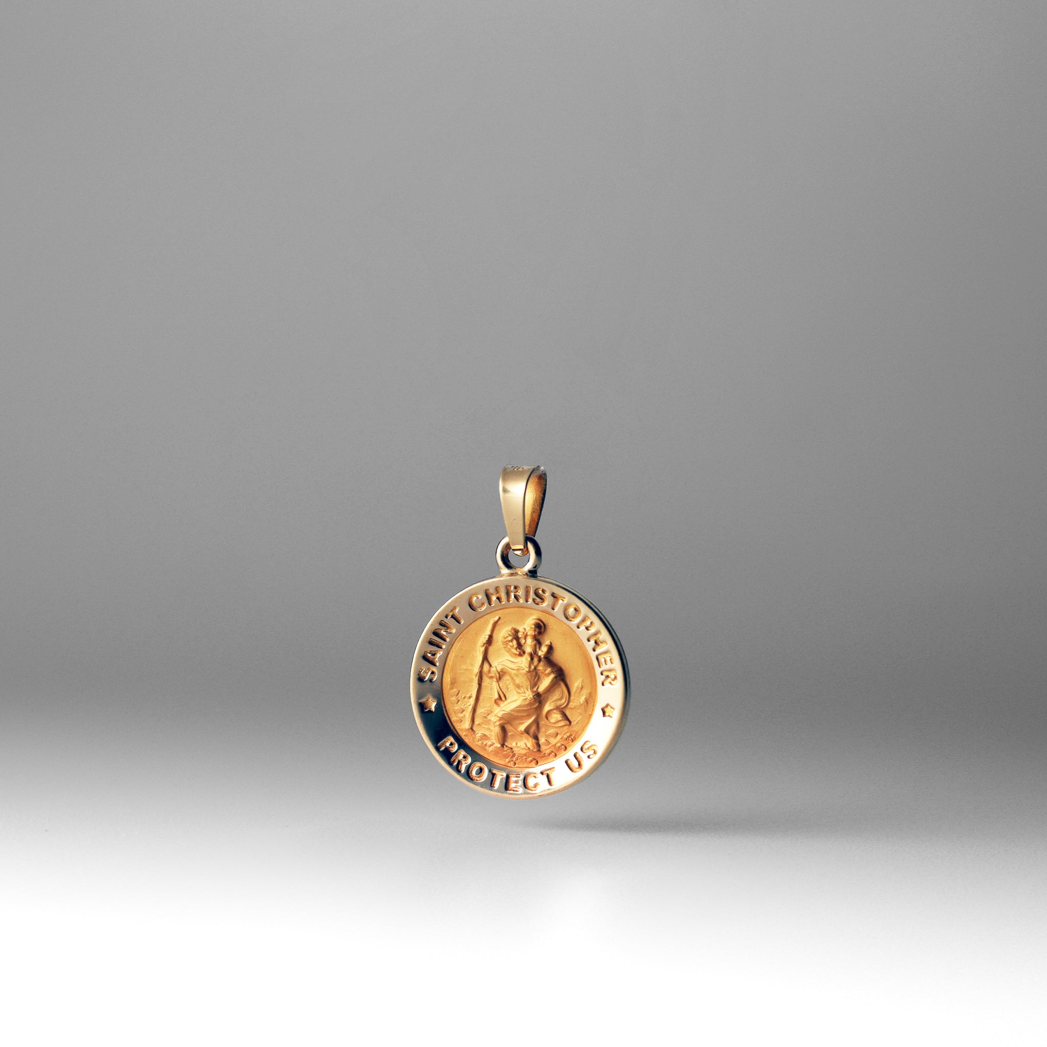 St. Christopher Gold Medal Pendant - Model 1241 - Charlie & Co. Jewelry