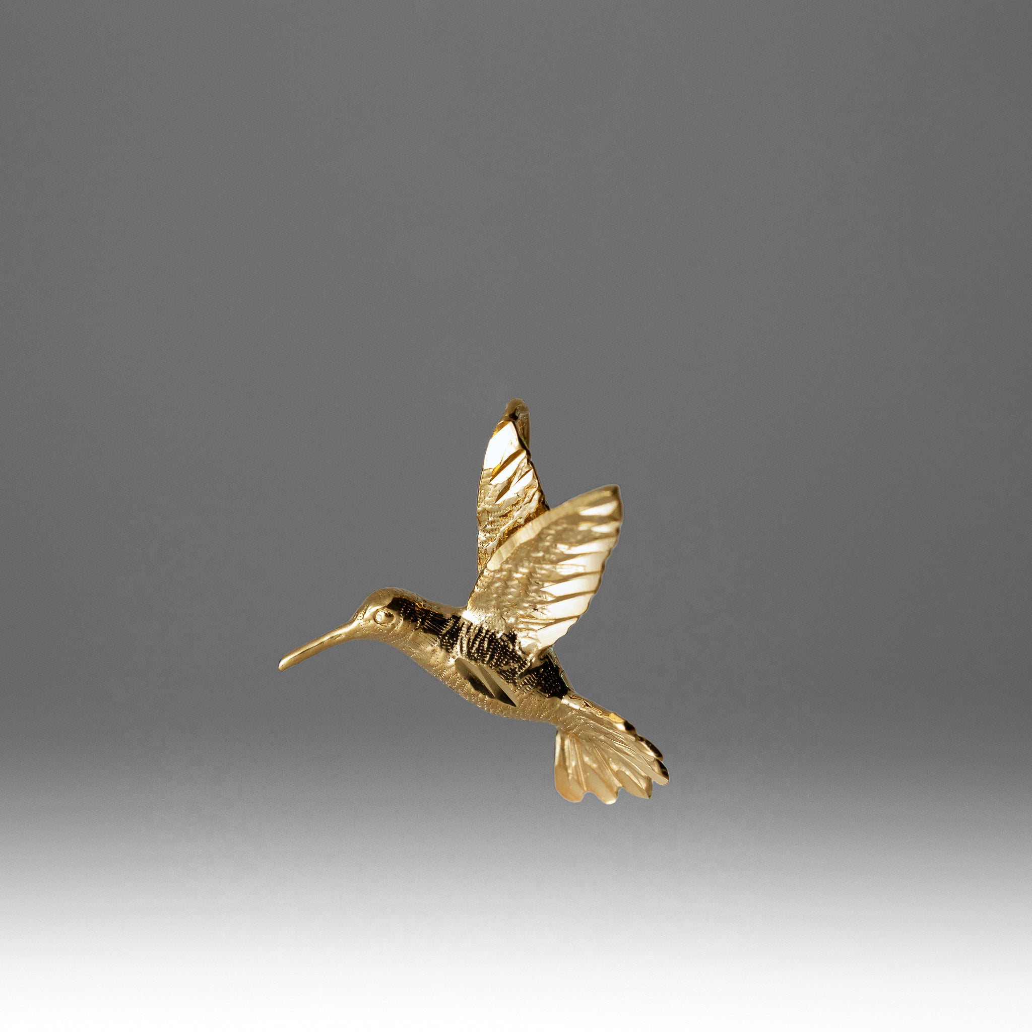 Gold Hummingbird Pendant Model-1696