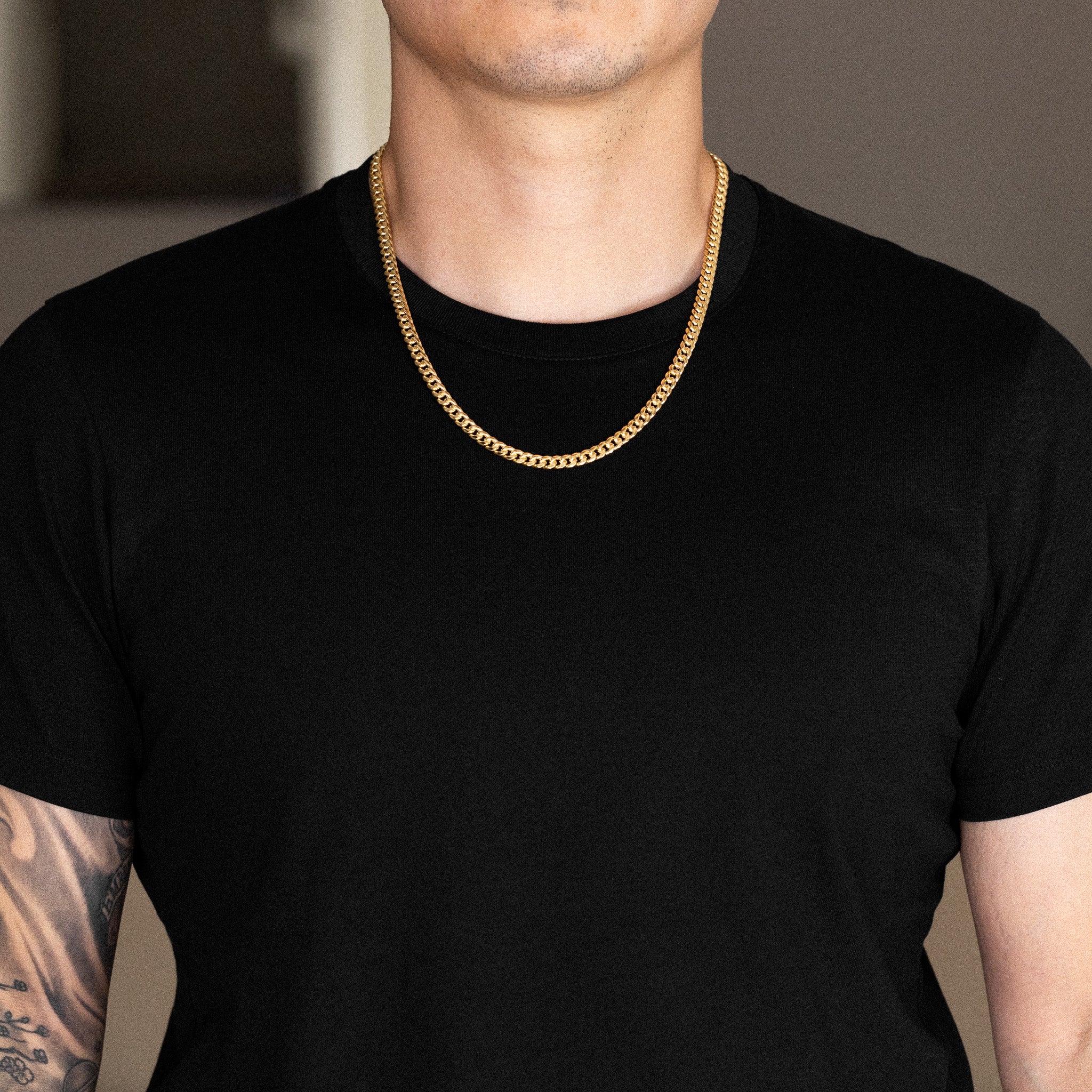 14K Gold 5.7mm Hollow Miami Cuban Chain - Model 0541