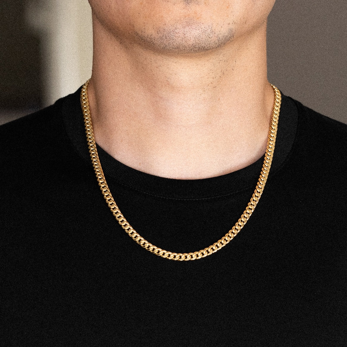 14K Gold 5.7mm Hollow Miami Cuban Chain - Model 0541