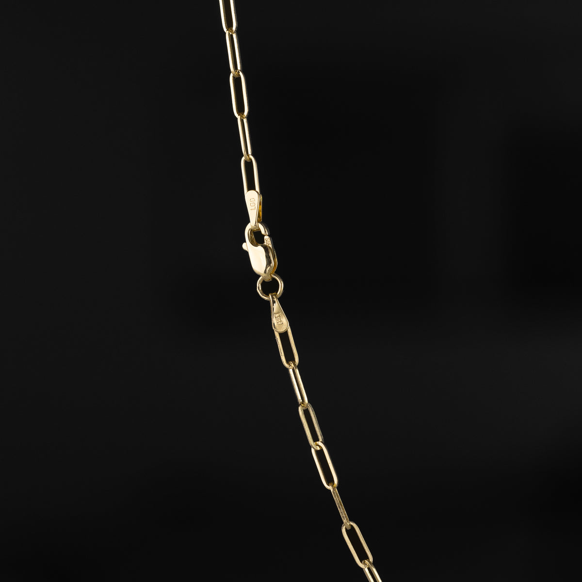14k Gold 2.0mm Solid Square Paperclip Chain - Model CH-0580