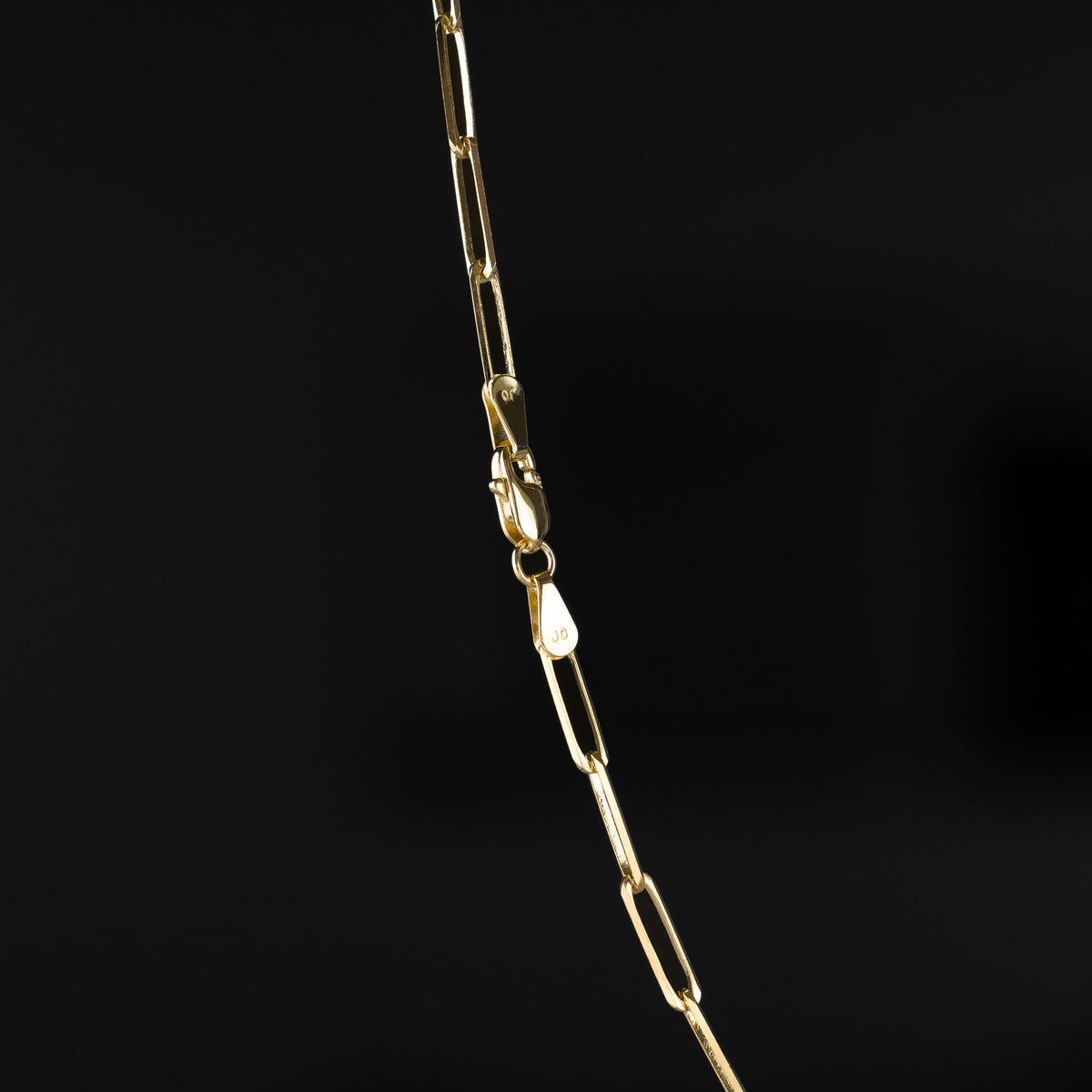 14k Gold 2.7mm Diamond-Cut Paperclip Chain - Model CH-0570