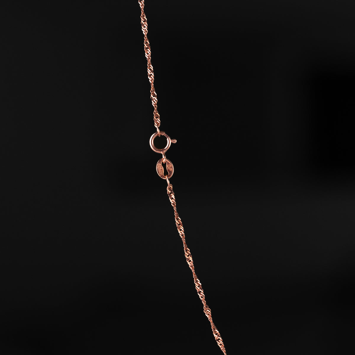 14k Rosegold 1.1mm Singapore Chain - Model CH-0557