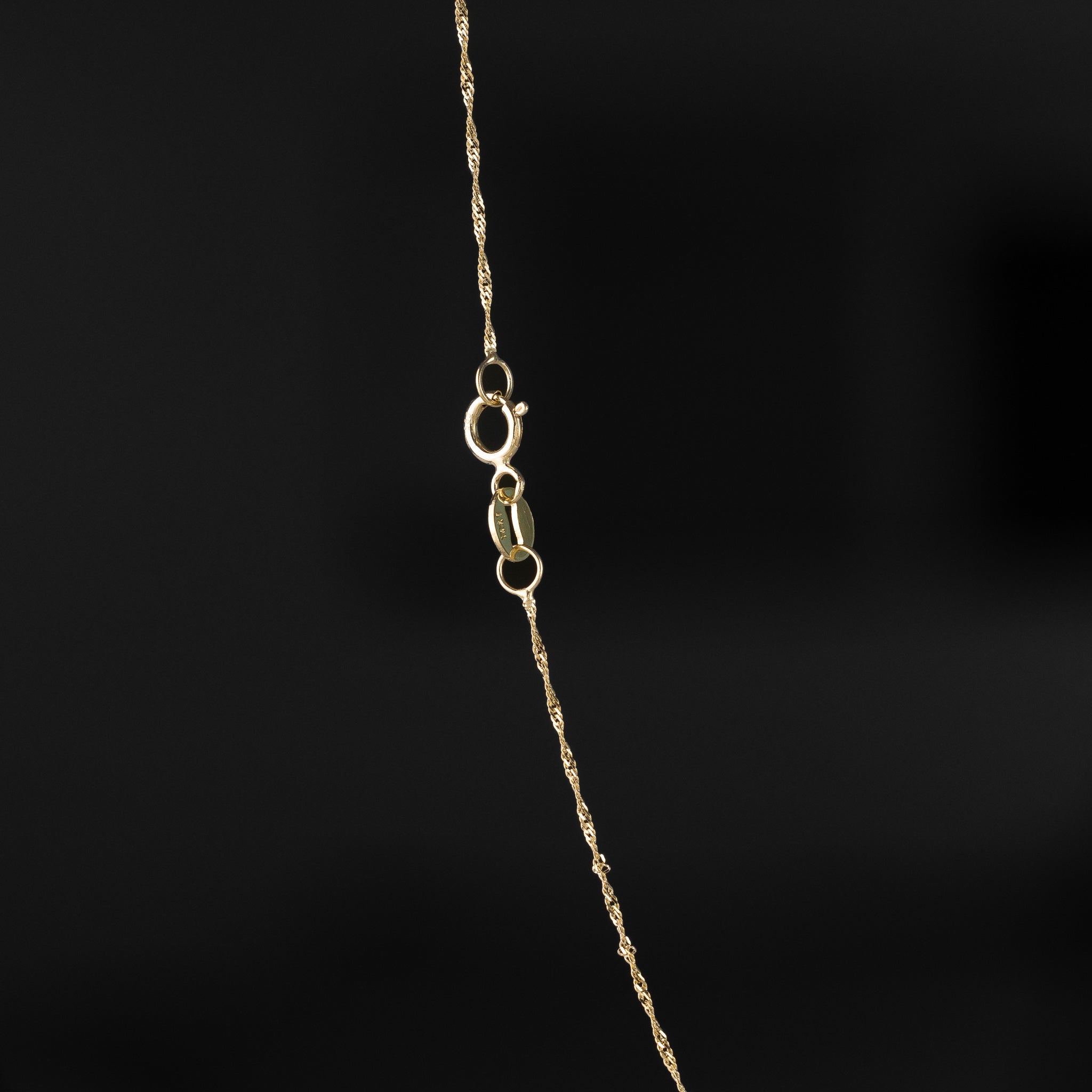 14k Gold 0.9mm Singapore Chain - Model CH-0211