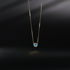 14K Gold Evil Eye Necklace Model-NK0229 - Charlie & Co. Jewelry
