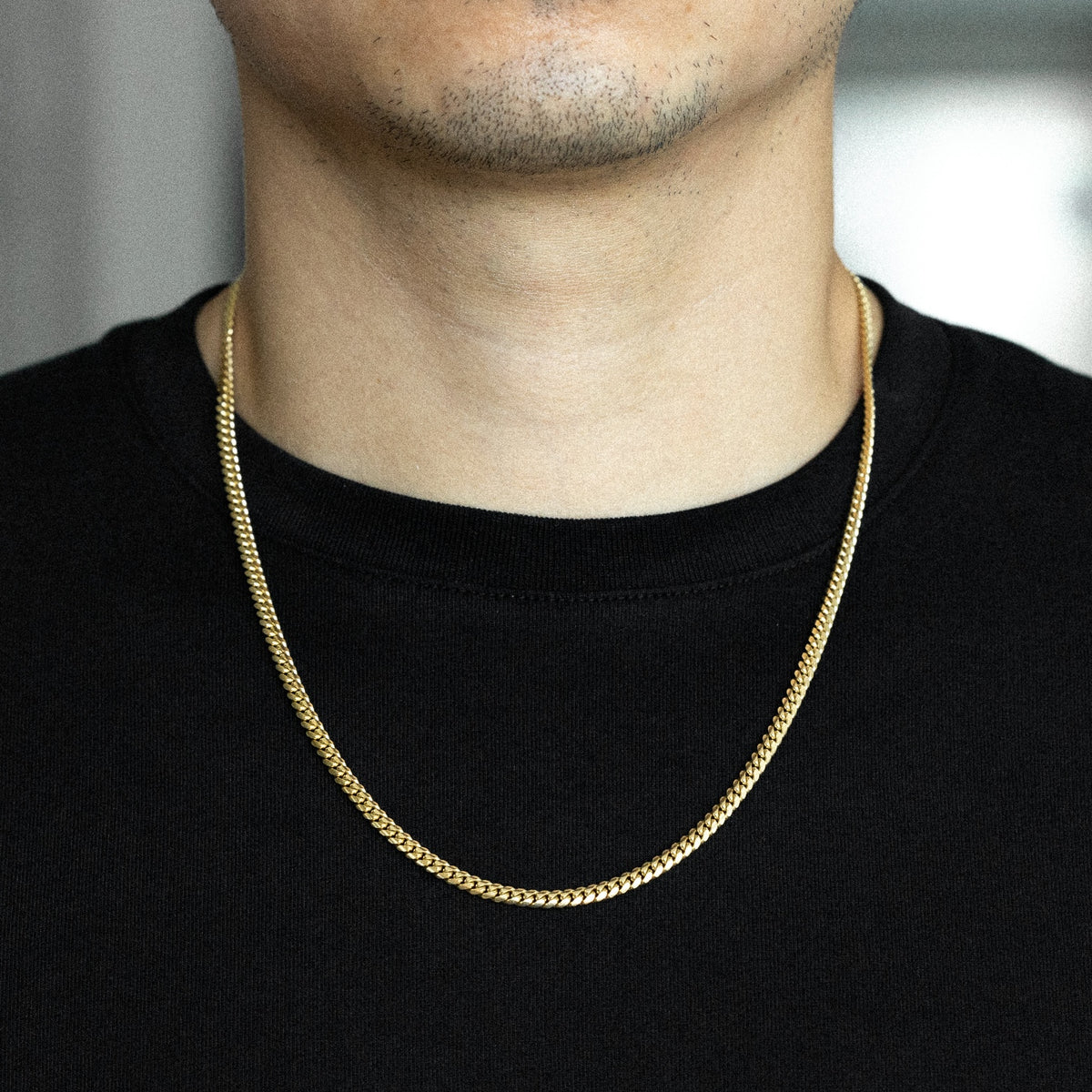 14k Gold 4.0mm Solid Miami Cuban Chain - Model CH-0519