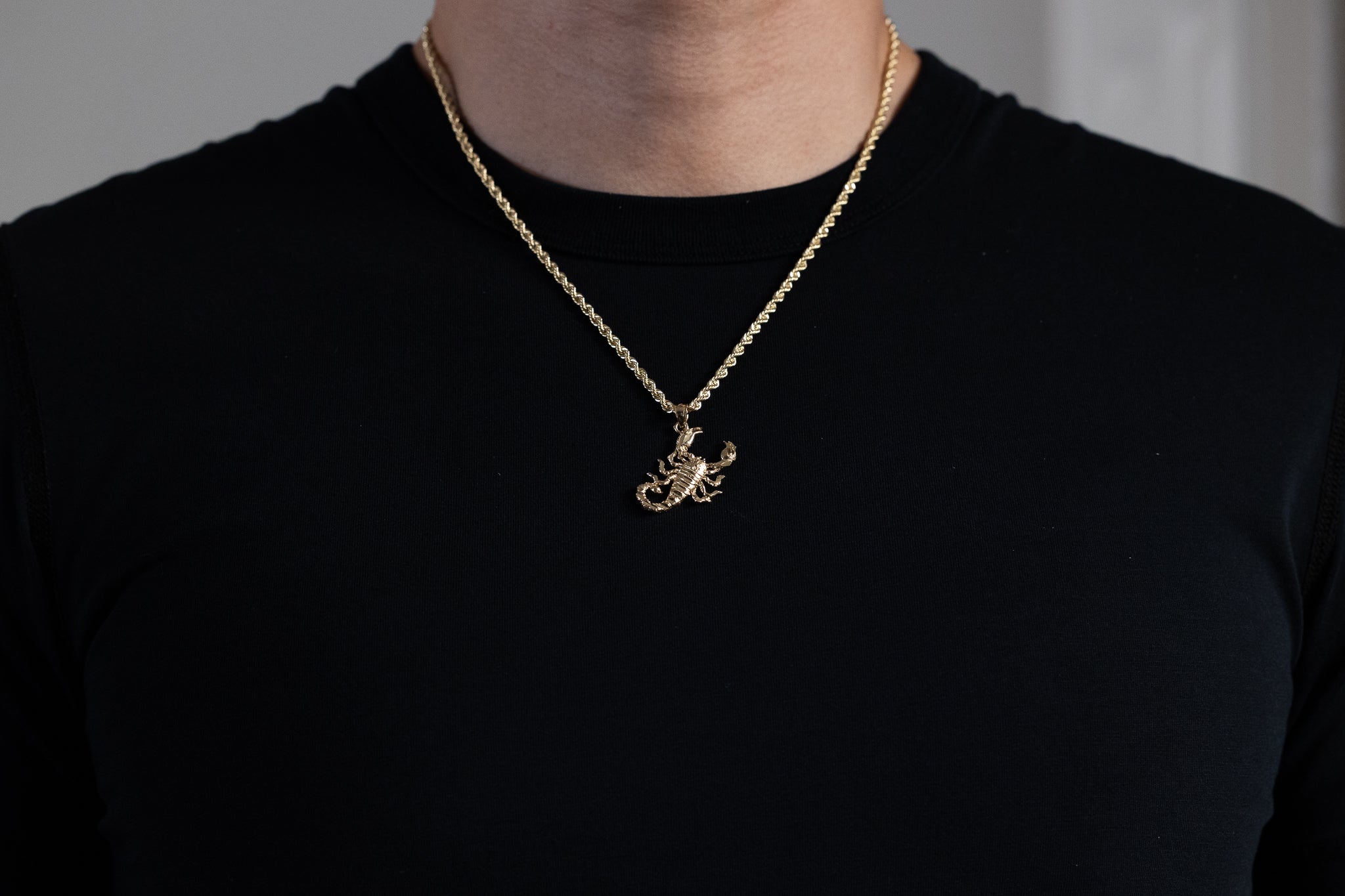 Gold Scorpion Pendant - Model 1585 - Charlie & Co. Jewelry