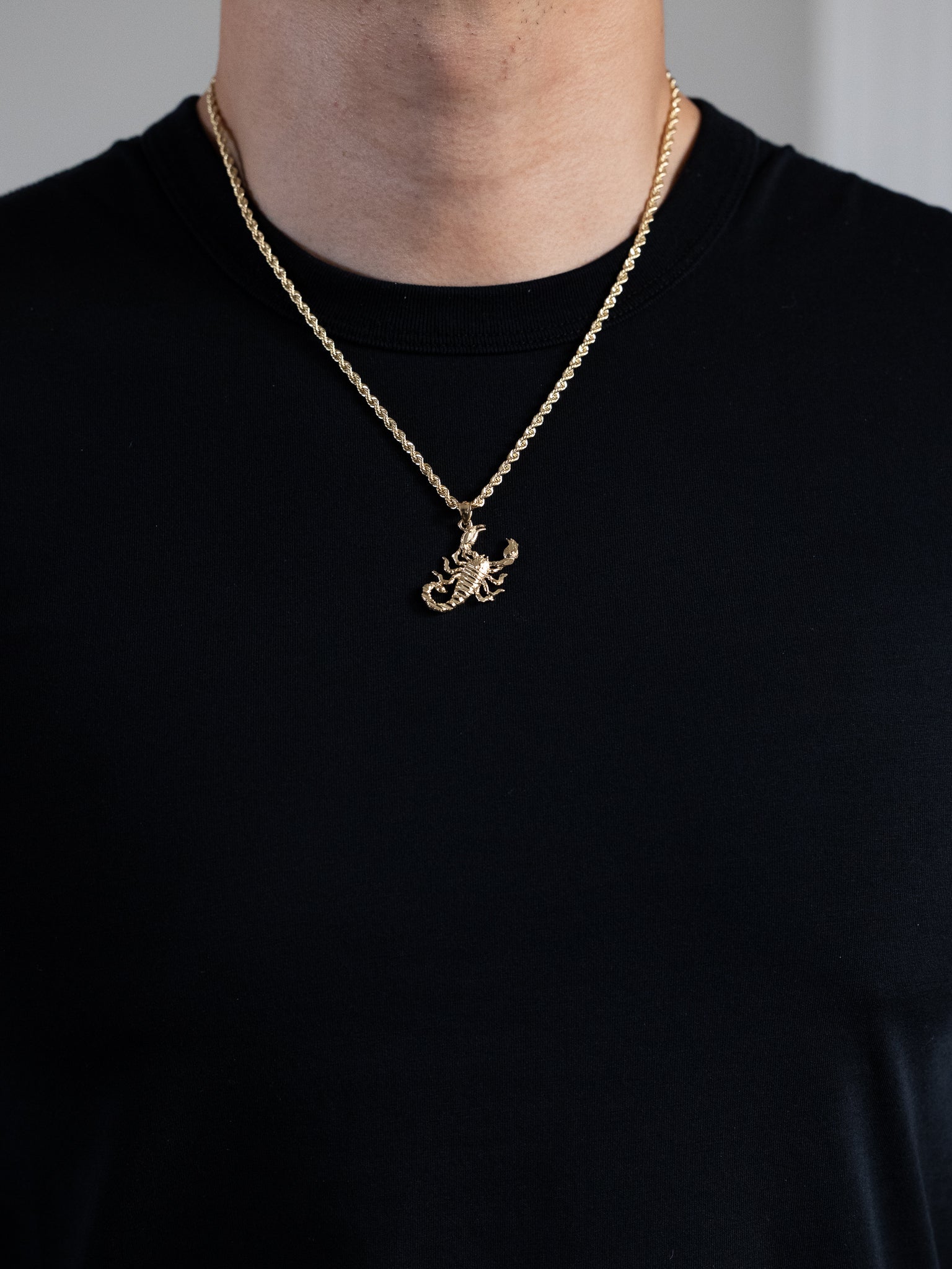 Gold Scorpion Pendant - Model 1585 - Charlie & Co. Jewelry