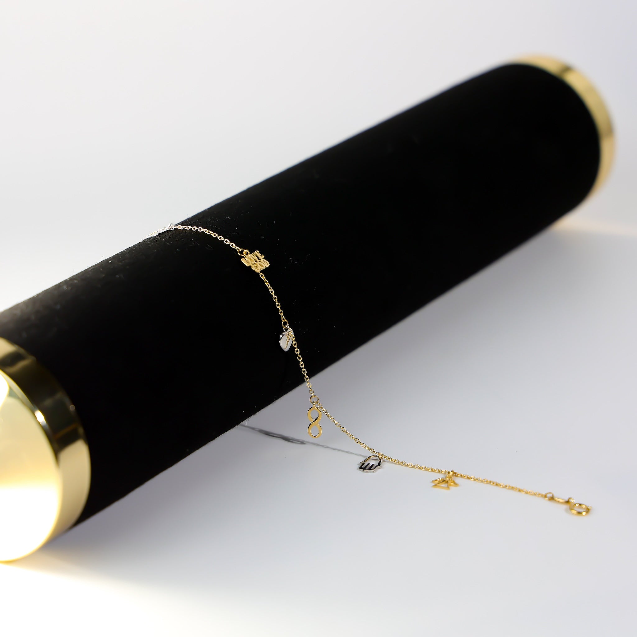 14K Gold Lucky Charm Bracelet Model-AB0624 - Charlie & Co. Jewelry