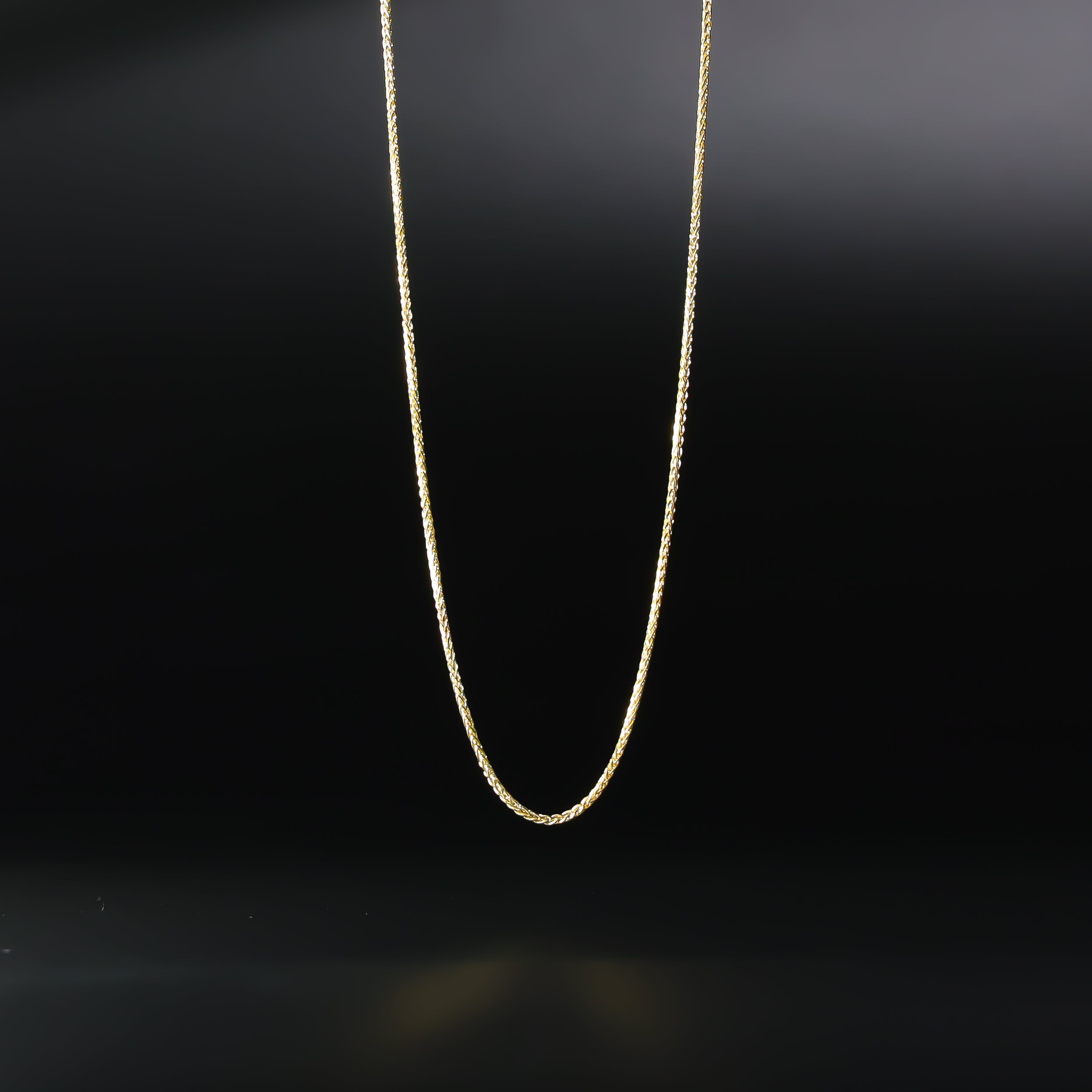 1mm 14k Solid Gold Wheat Link Chain Model-0545 - Charlie & Co. Jewelry