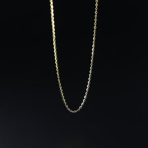1.6mm 14k Solid Gold Cable Chain Diamond Cut Model-0231 - Charlie & Co. Jewelry