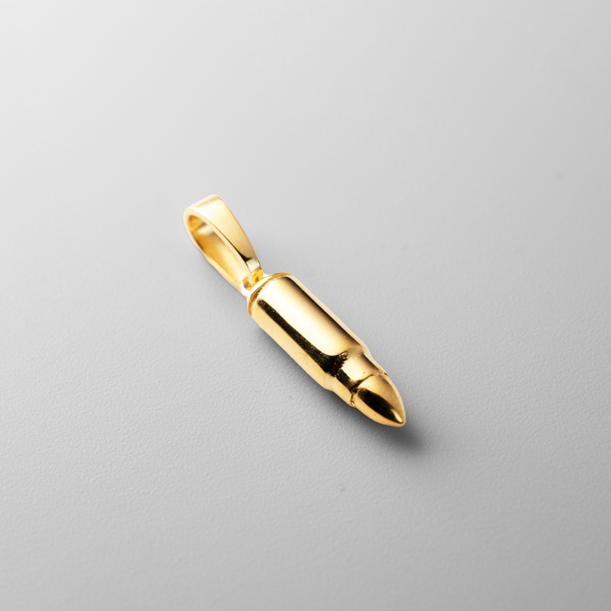 Gold Bullet Pendant Necklace – Model PT2746