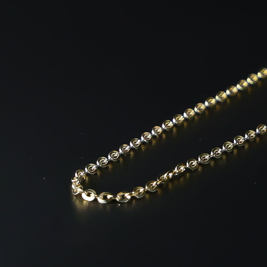 1.6mm 14k Solid Gold Cable Chain Diamond Cut Model-0231 - Charlie & Co. Jewelry