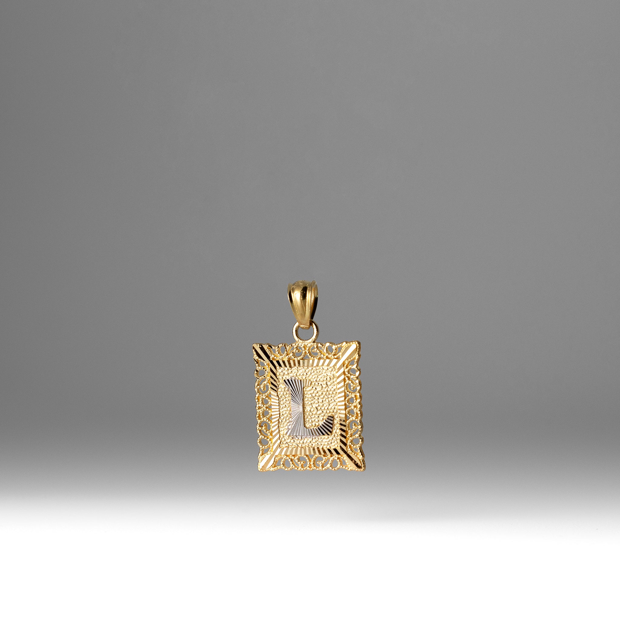 Gold Letter L Pendants | A-Z Gold Pendants