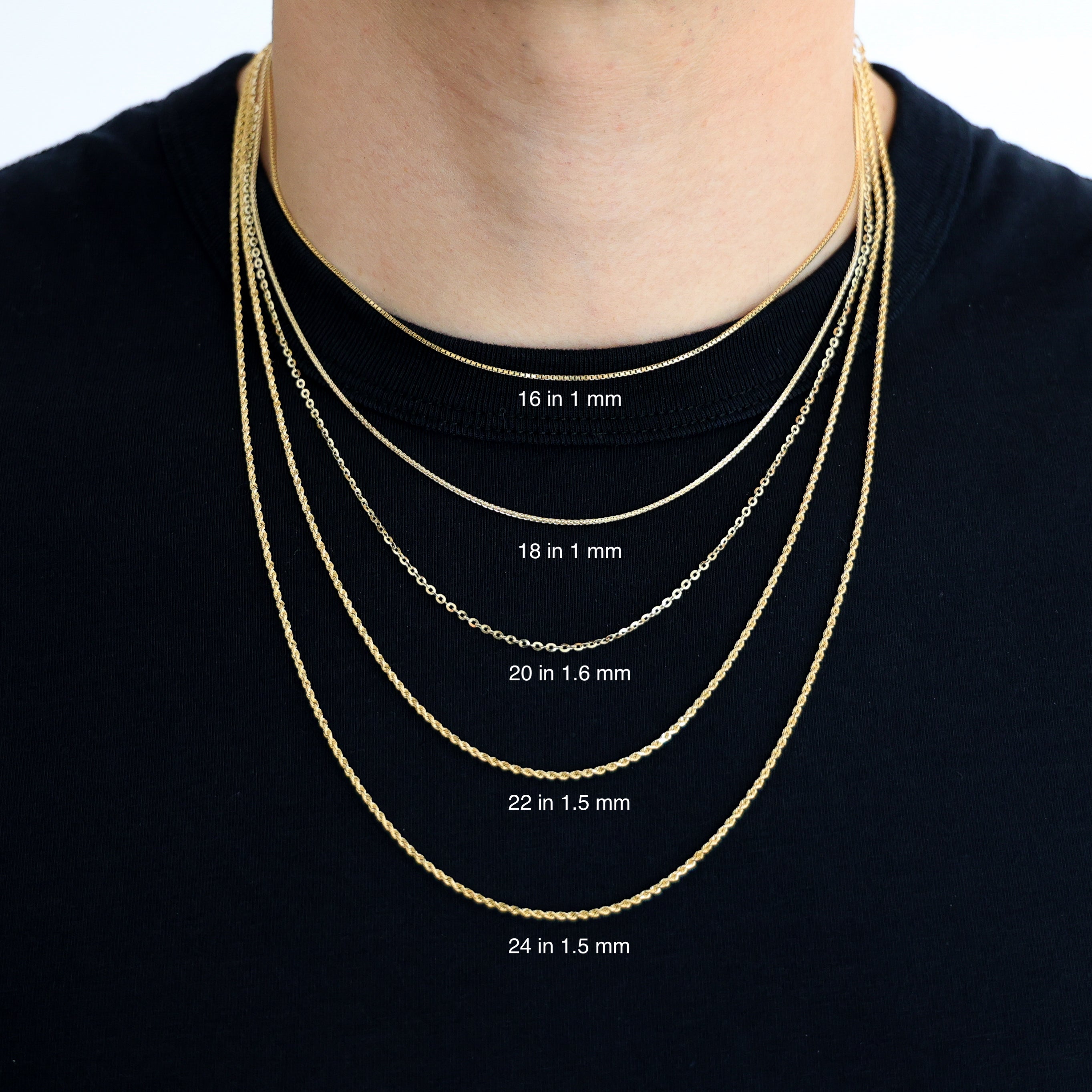 14k Gold 5.4mm Hollow Box Chain Model CH-0645