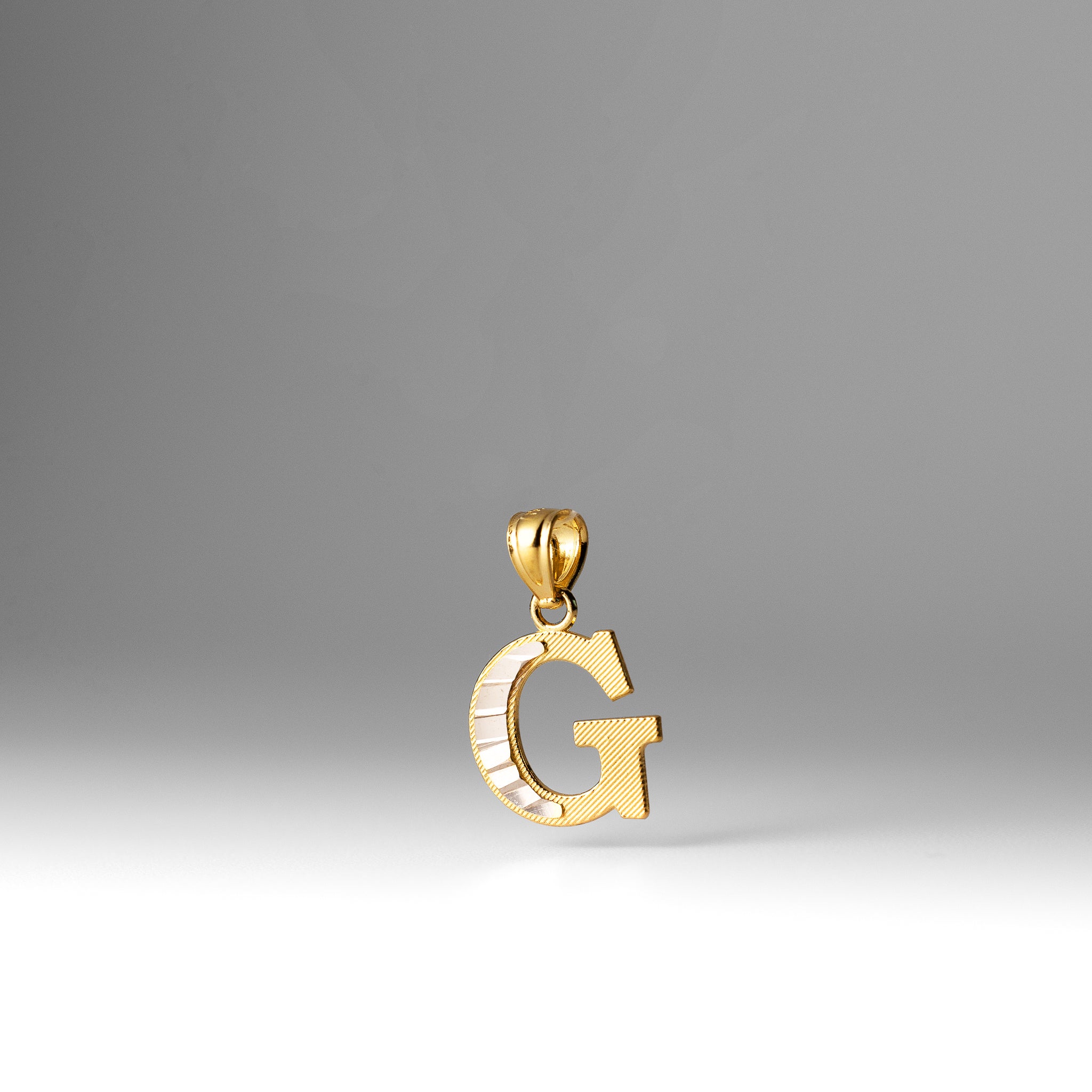 Gold Bold Letter G Pendant | A-Z Pendants