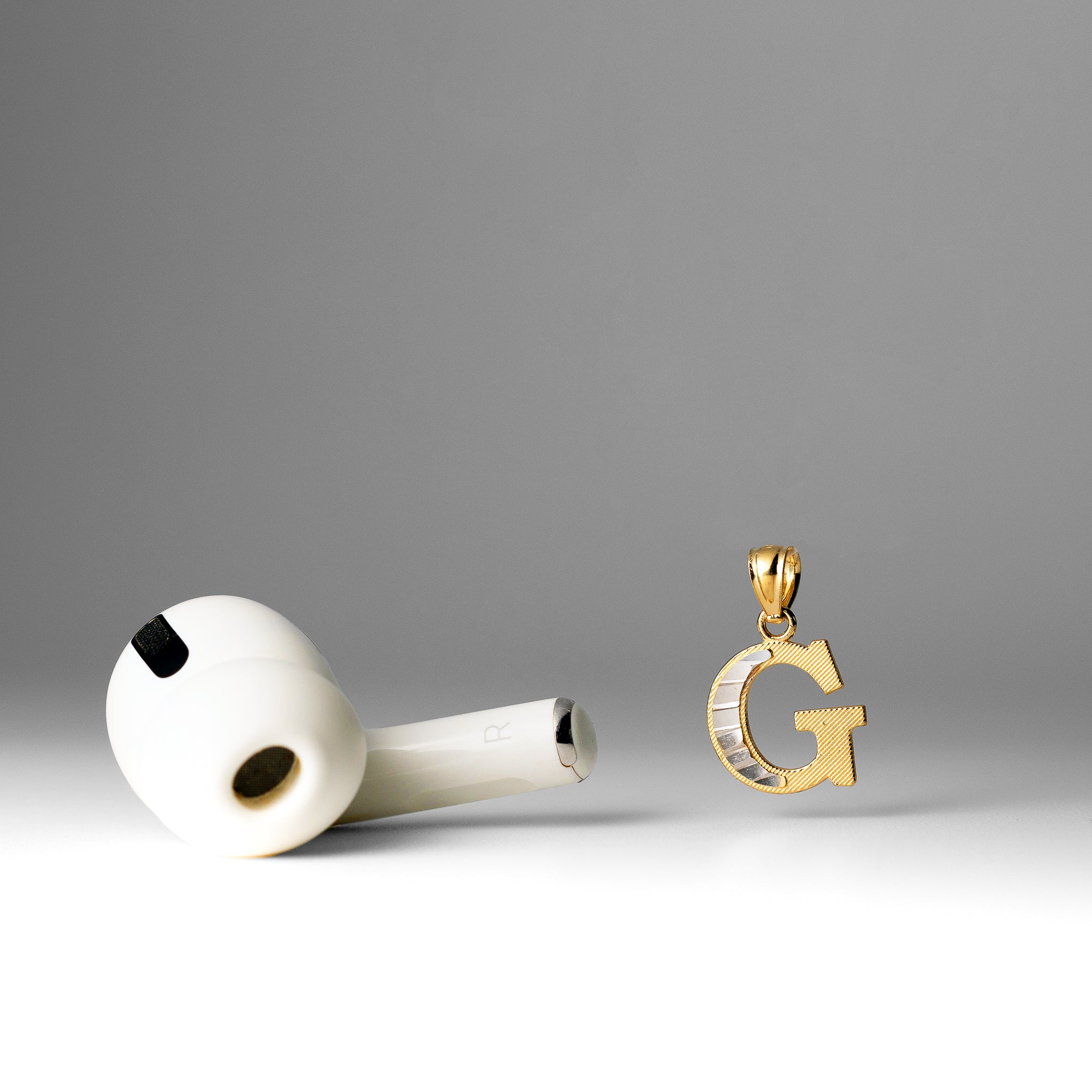 Gold Bold Letter G Pendant | A-Z Pendants