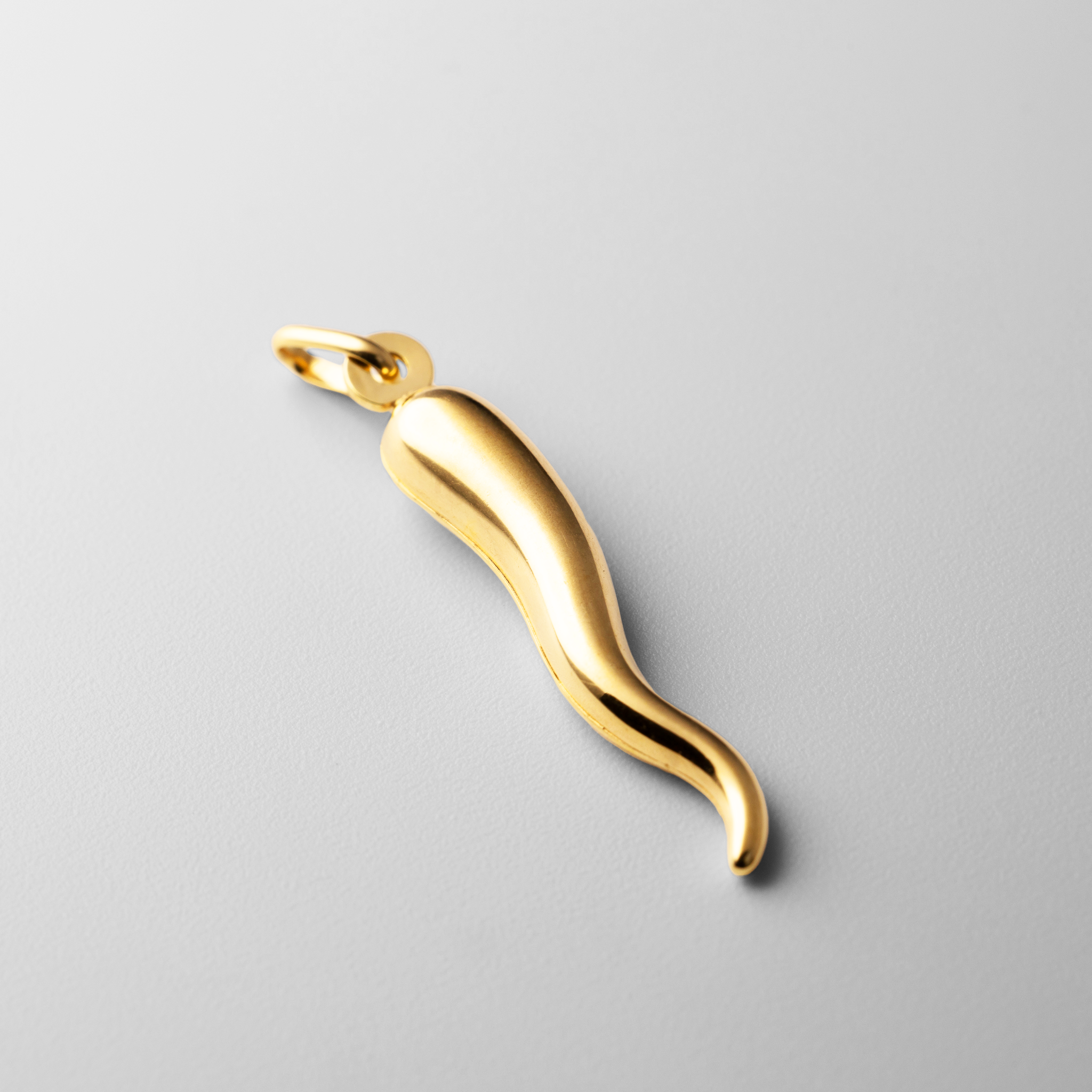 Cornicello Italian Horn Pendant 10K 14K Yellow Gold