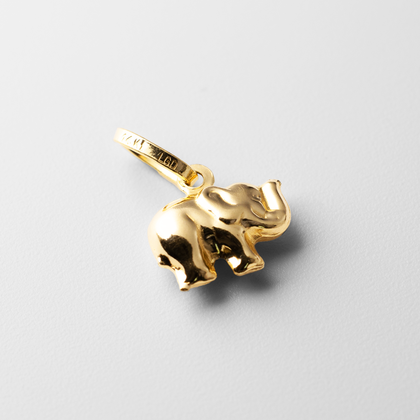 Gold Elephant Pendant Model-492 - Charlie & Co. Jewelry