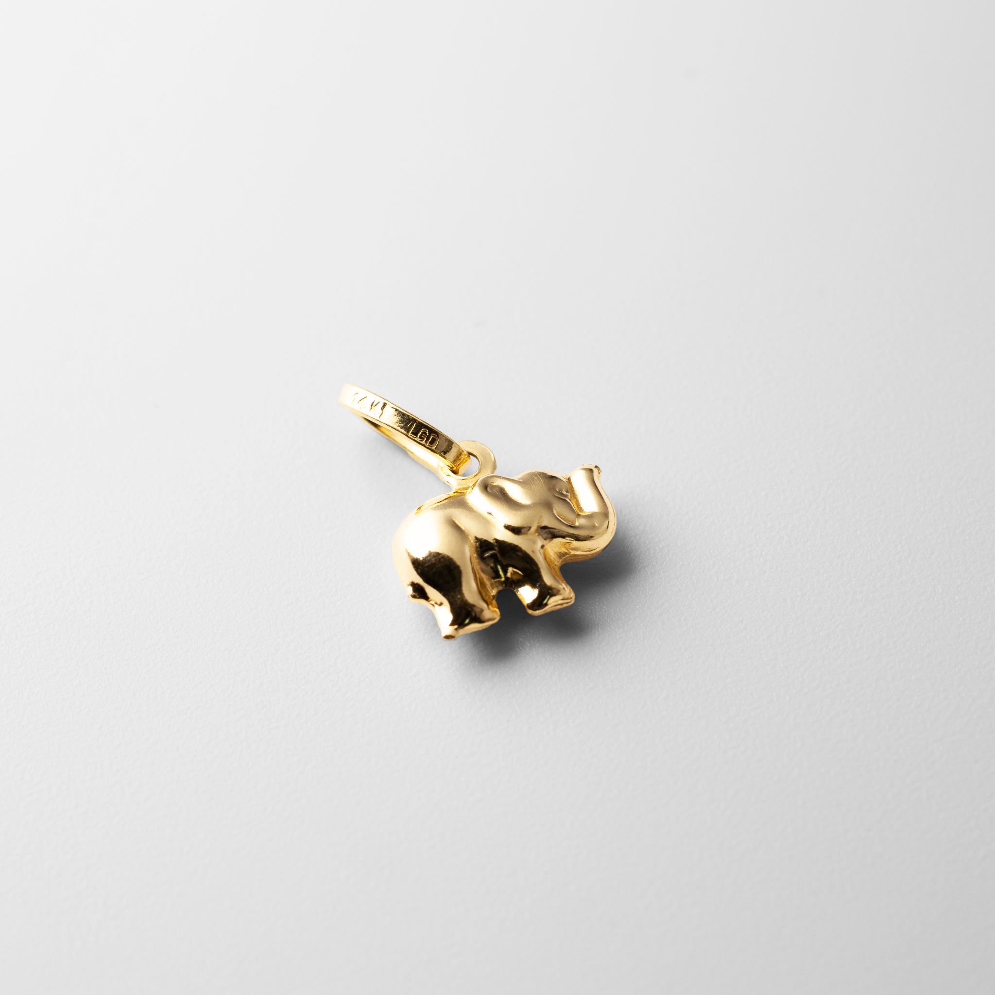 Gold Elephant Pendant Model-492 - Charlie & Co. Jewelry