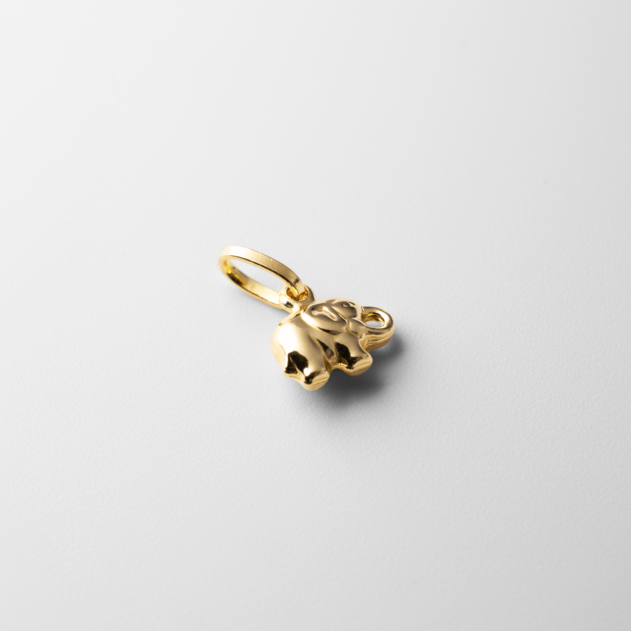 Gold Tiny Elephant Charm Model-493 - Charlie & Co. Jewelry