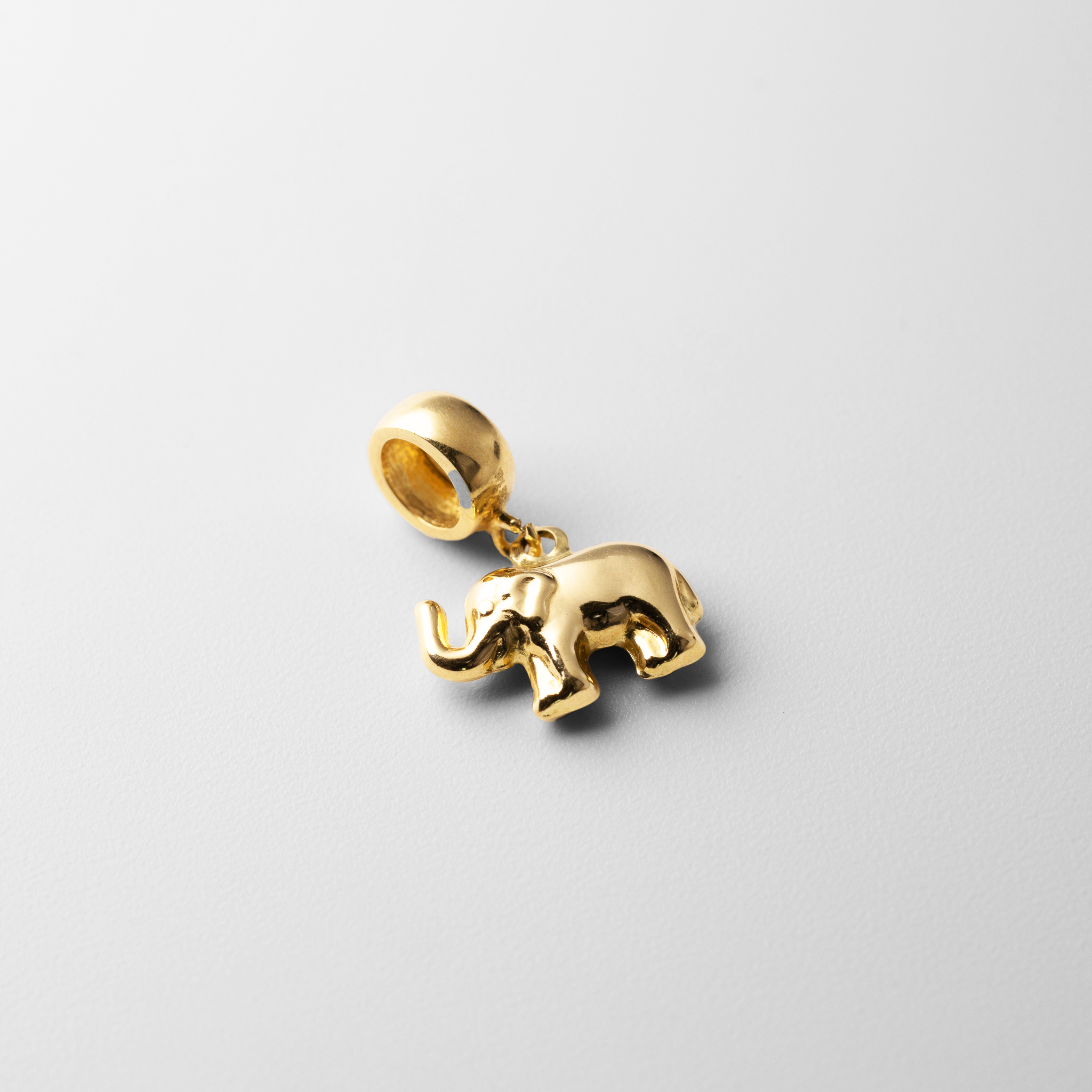 Gold Elephant Pendant Model-PT2448 - Charlie & Co. Jewelry