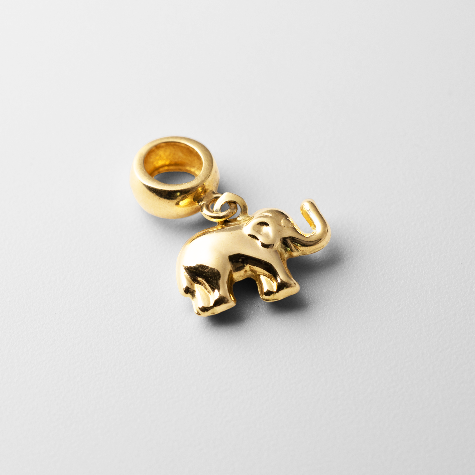 Gold Elephant Pendant Model-PT2448 - Charlie & Co. Jewelry