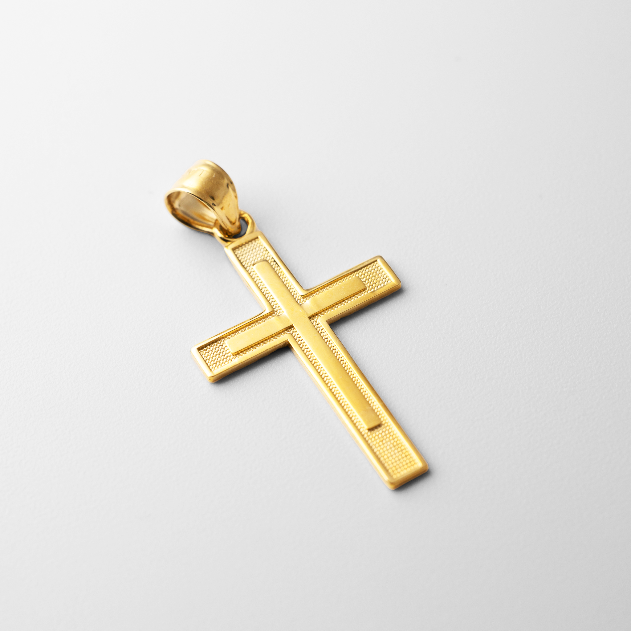 Gold Cross Within A Cross Pendant - Model 129 - Charlie & Co. Jewelry