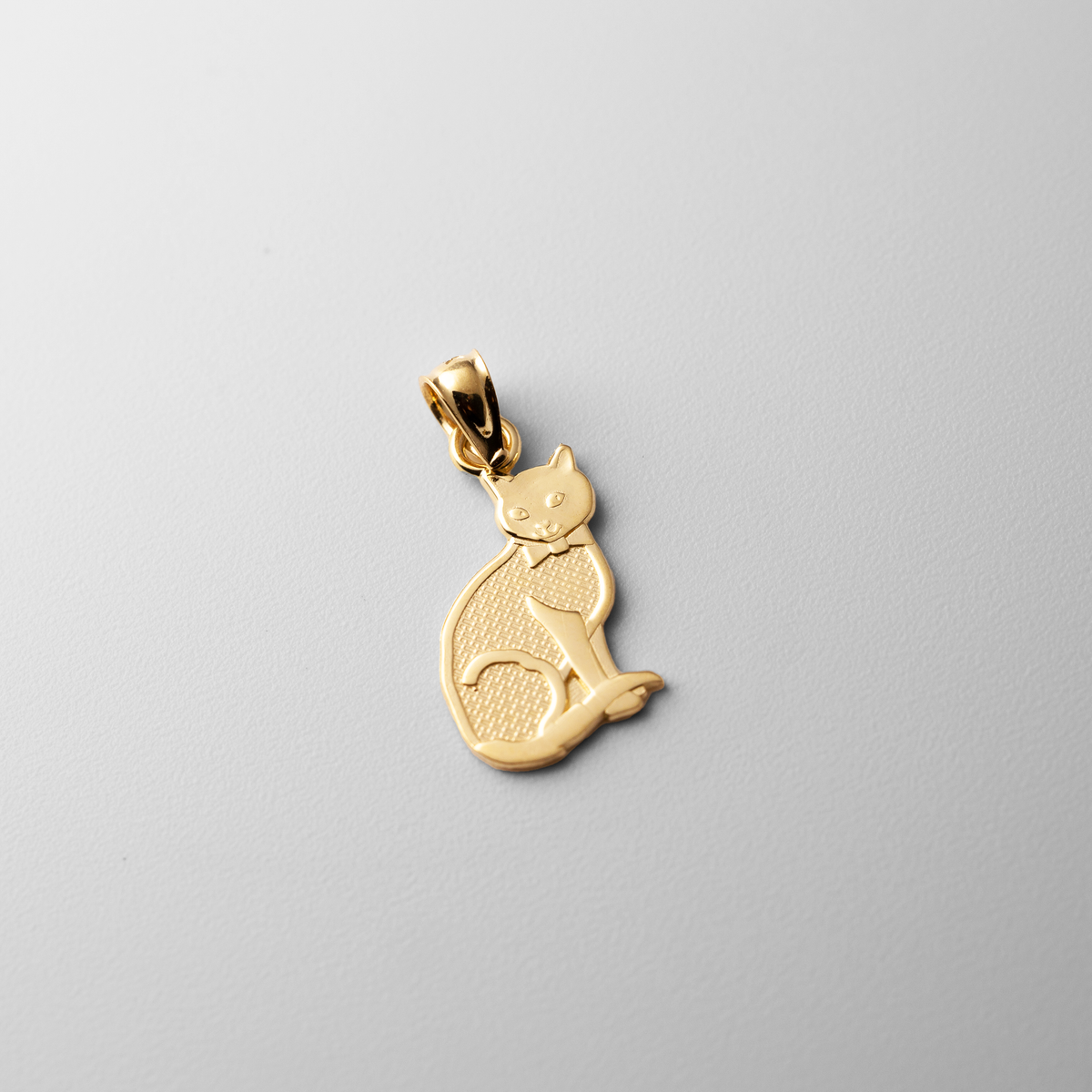 14k gold cat necklace best sale