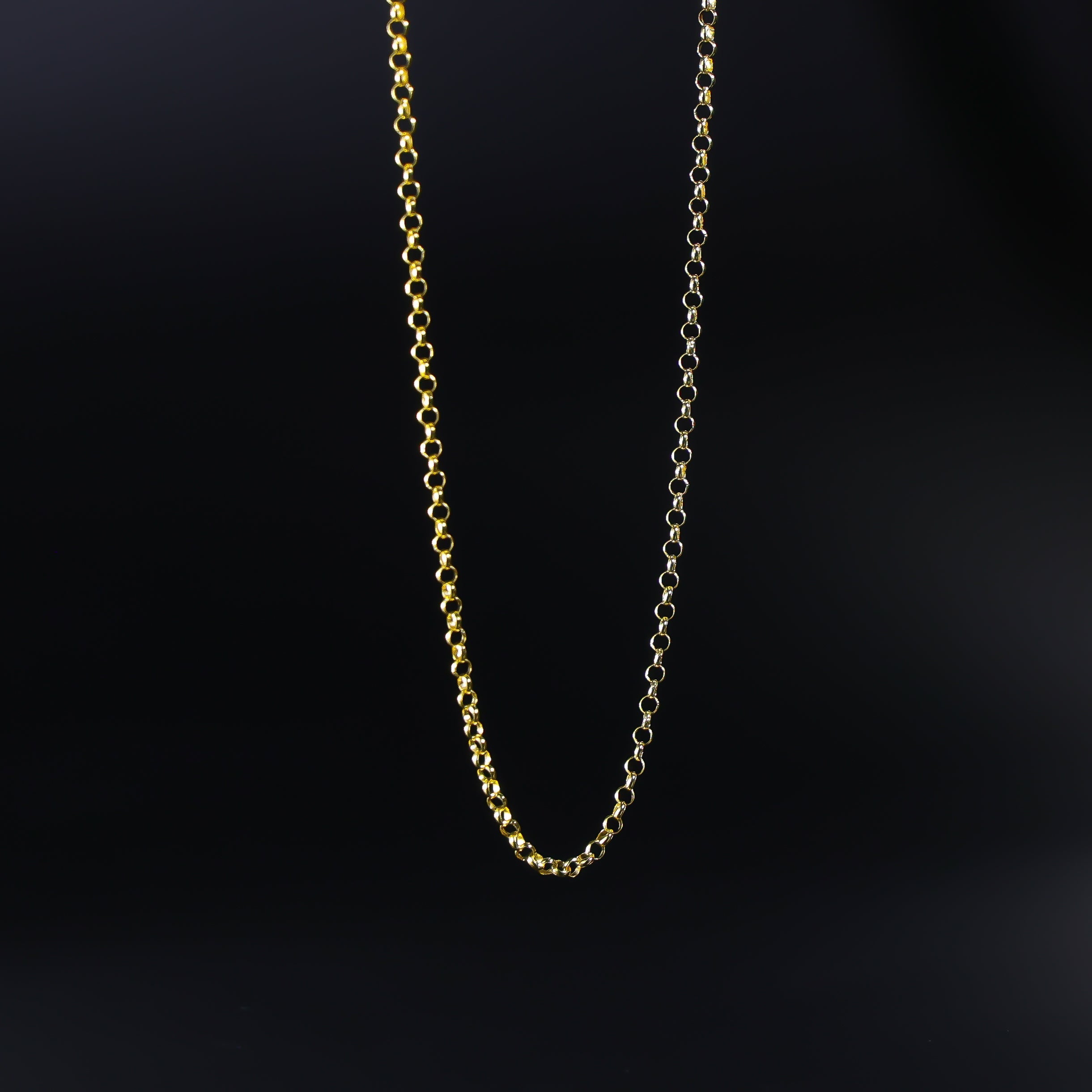 2.1mm 14k Gold Round Rolo Cable Chain Model-0225 - Charlie & Co. Jewelry