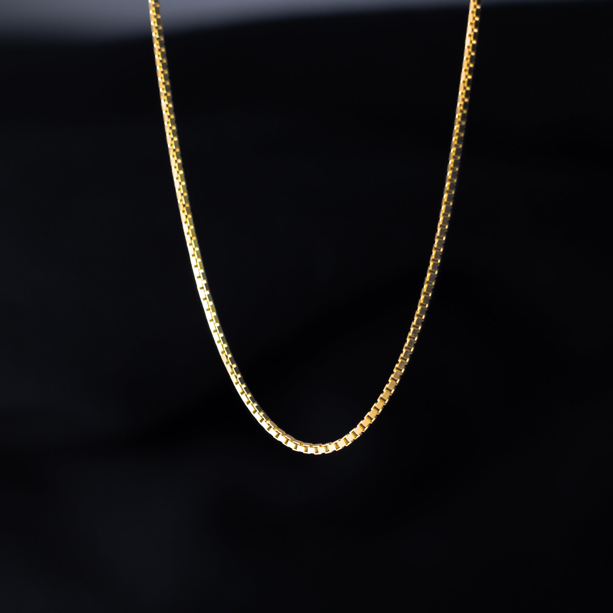 1.2mm Solid Gold Box Chain Model-0473 - Charlie & Co. Jewelry