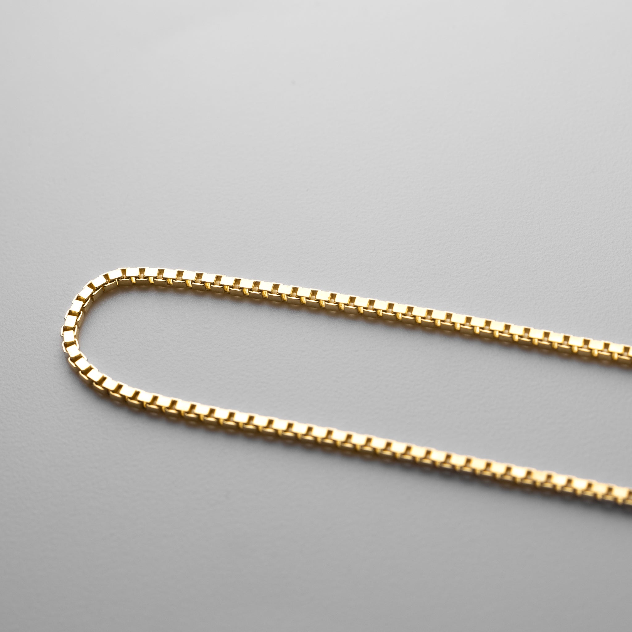 1.2mm Solid Gold Box Chain Model-0473 - Charlie & Co. Jewelry