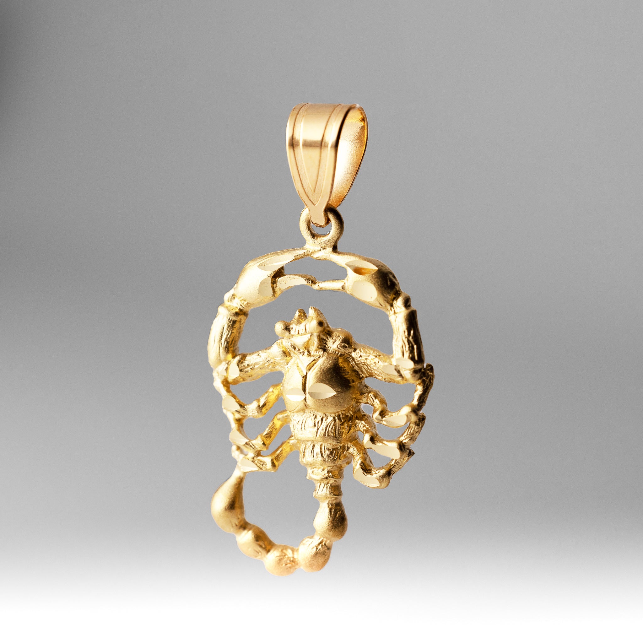 Gold Large Scorpion Pendant