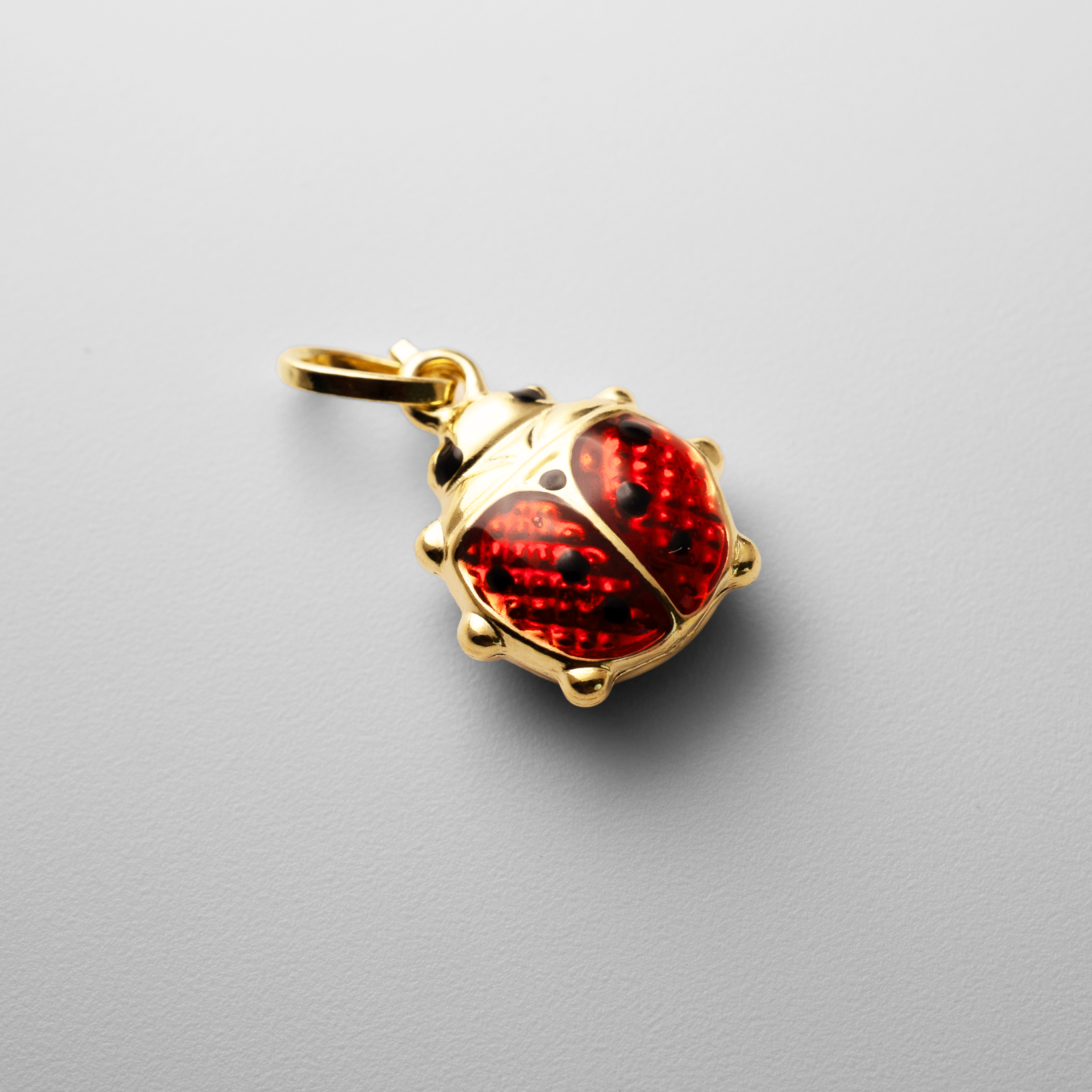 Adorable Ladybug Gold Pendant - Charlie & Co. Jewelry