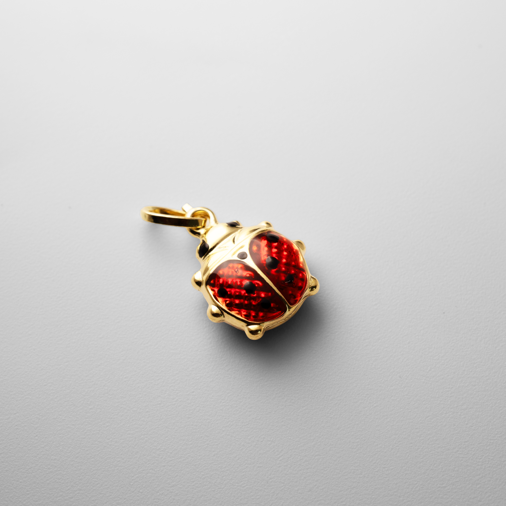 Adorable Ladybug Gold Pendant