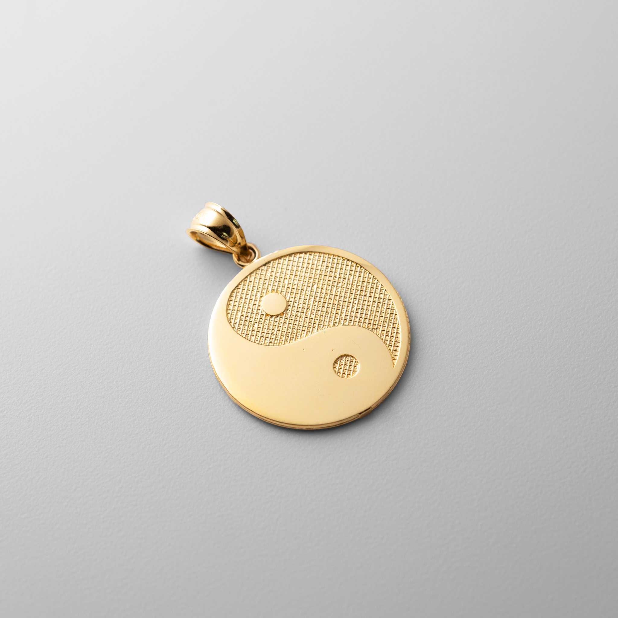 Gold Yin Yang Pendant - Model 2804 - Charlie & Co. Jewelry
