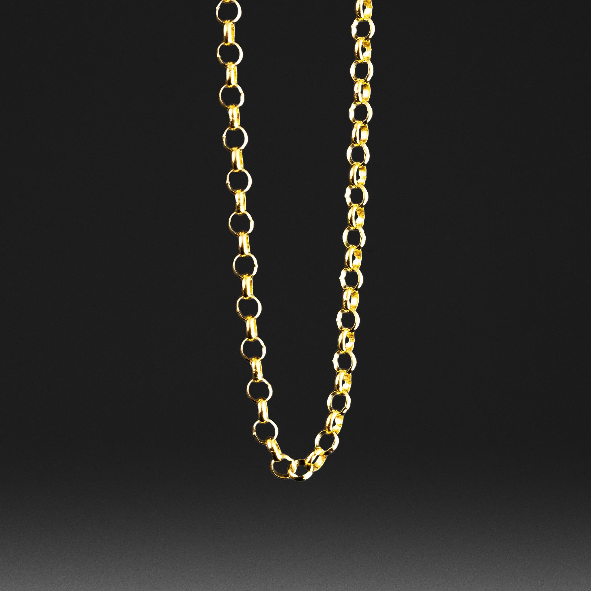 2.1mm Gold Round Rolo Cable Chain Model-0225