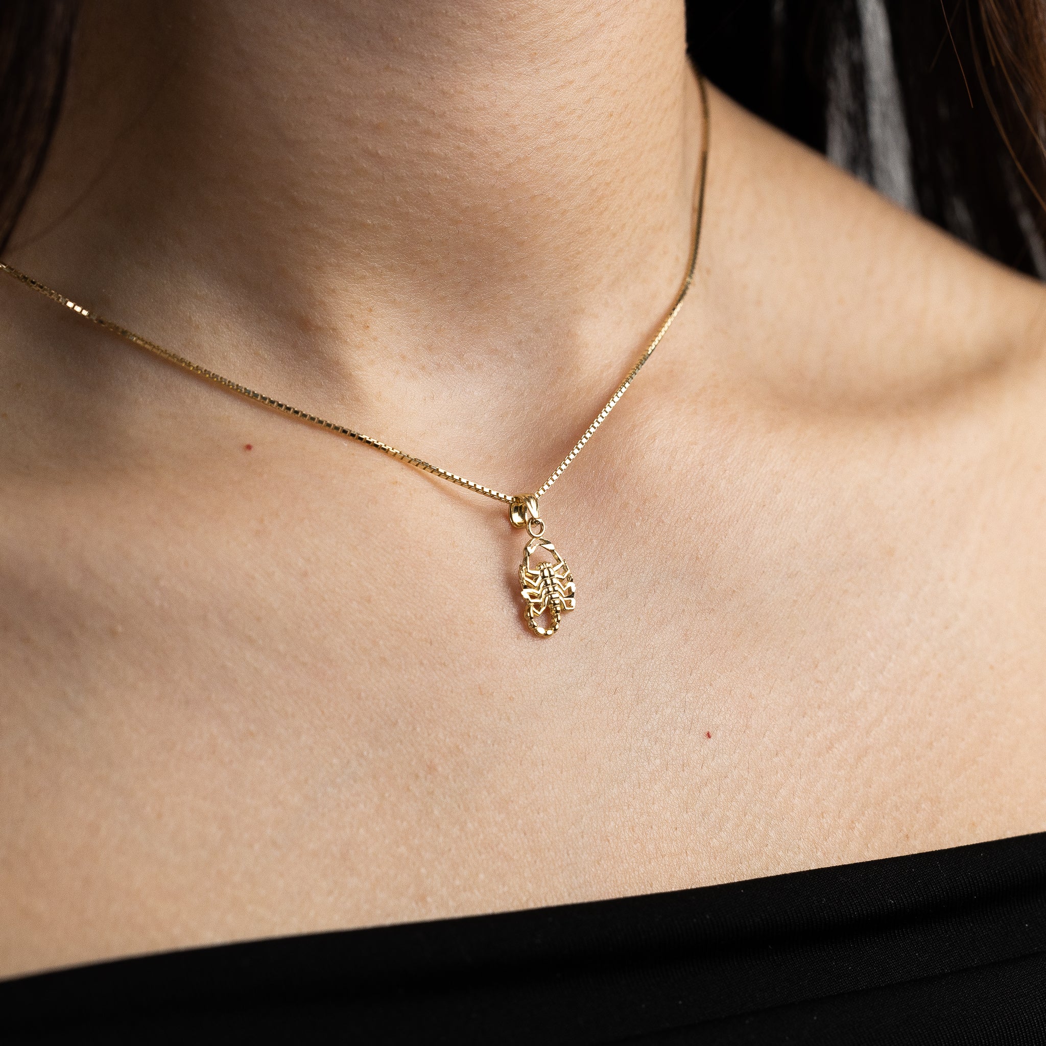 Gold Scorpion Pendant - Model 1587