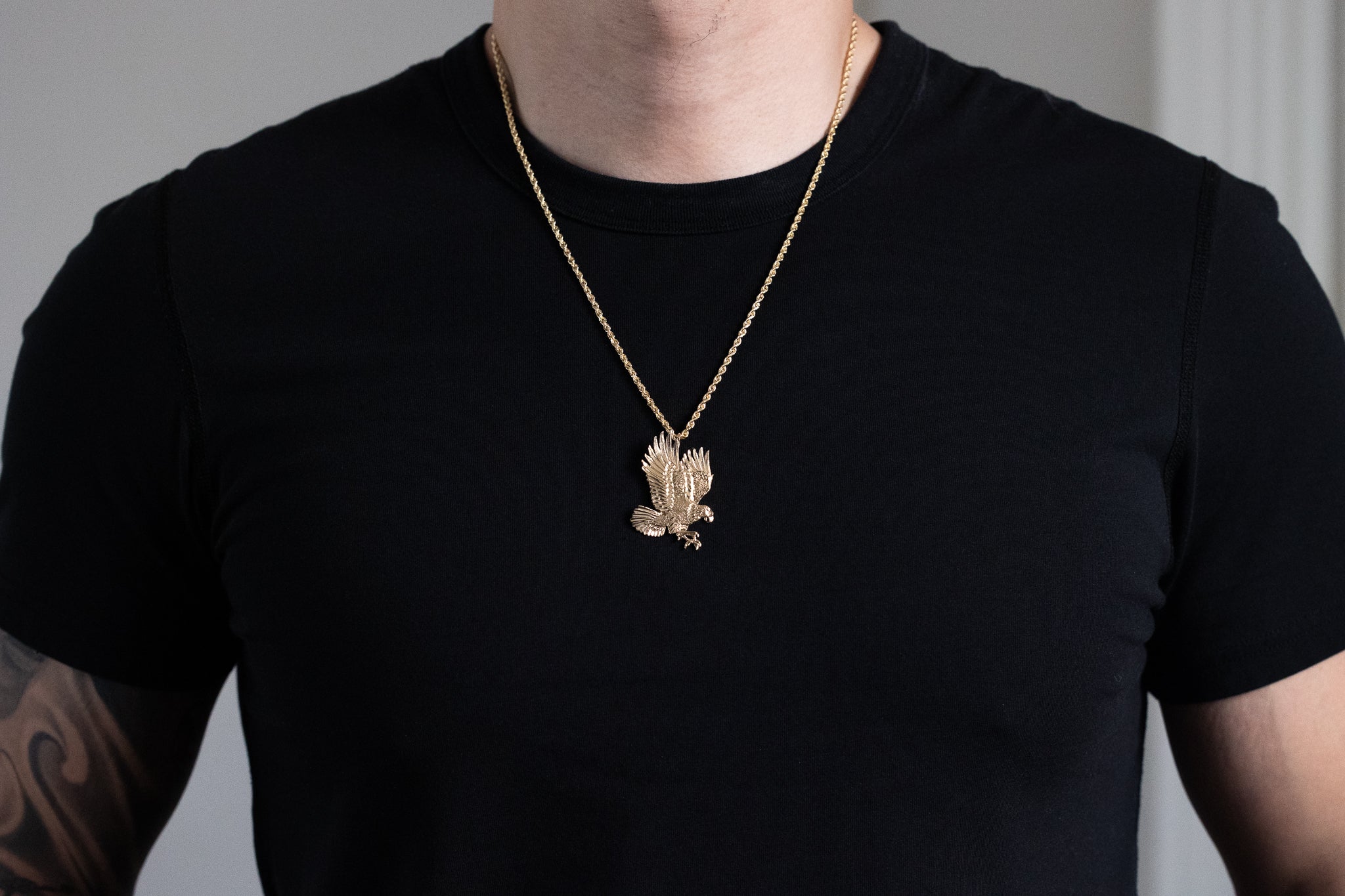 Gold Flying Eagle Pendant - Model PT1592