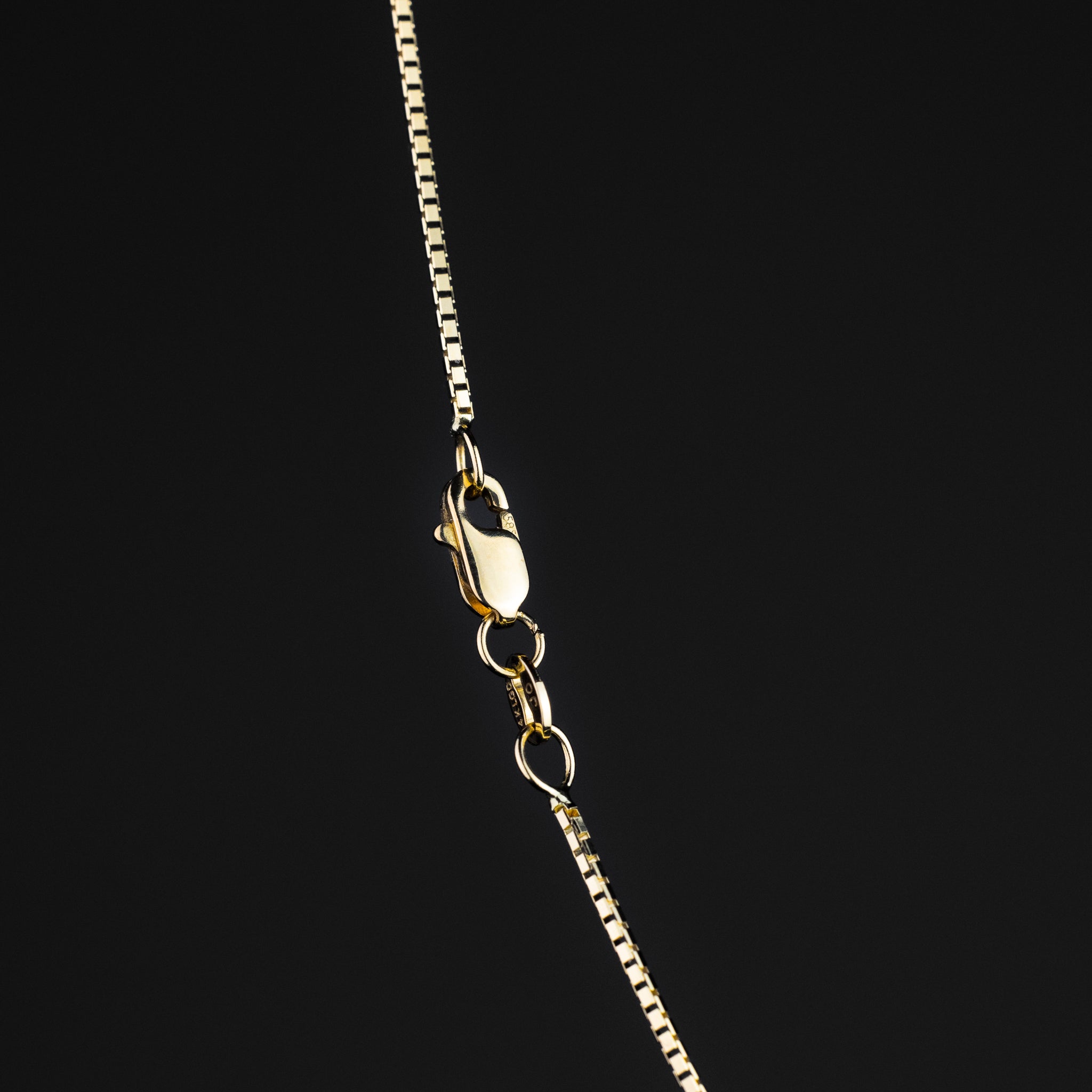 Gold Box Chain With 1mm Width - Model 0255